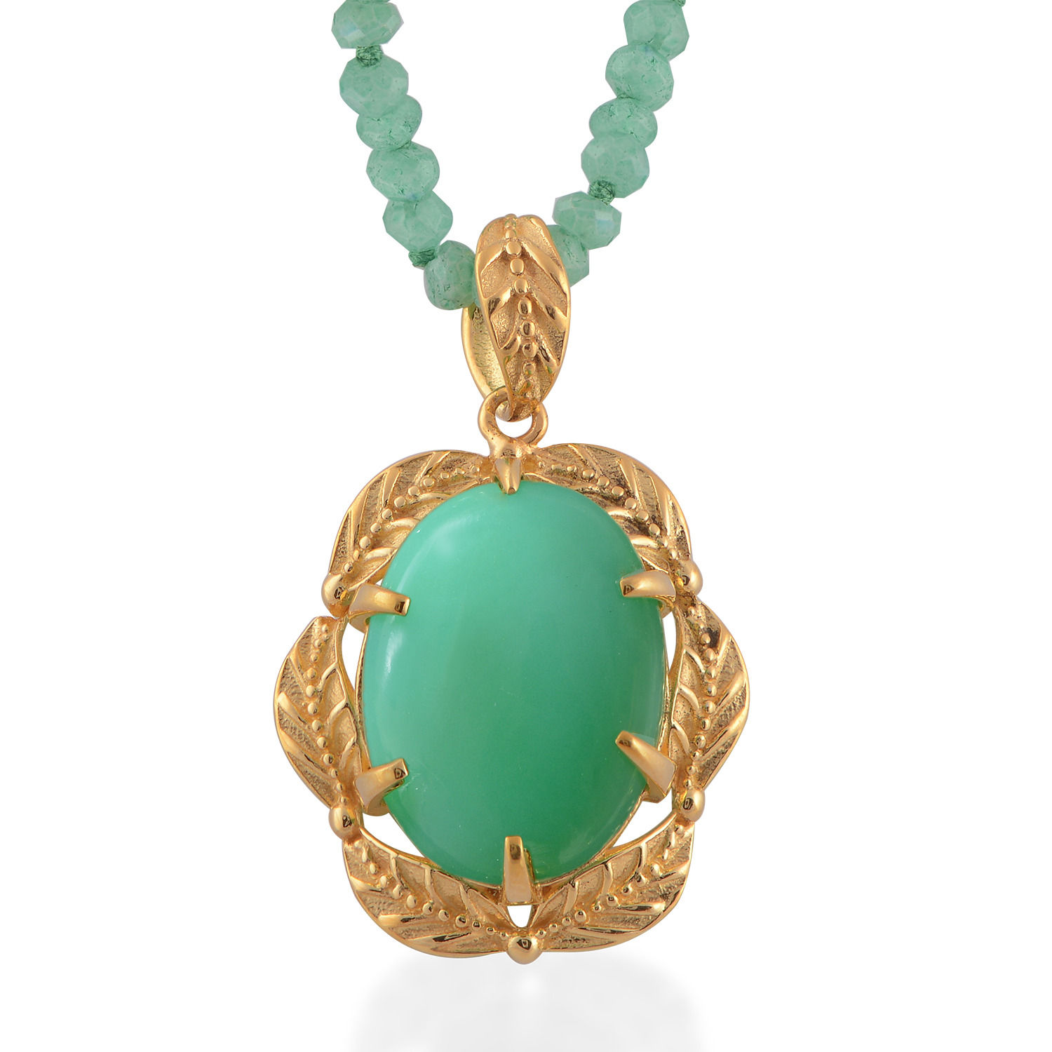 Women’s Green Tashi Chrysoprase Pendant Emma Chapman Jewels