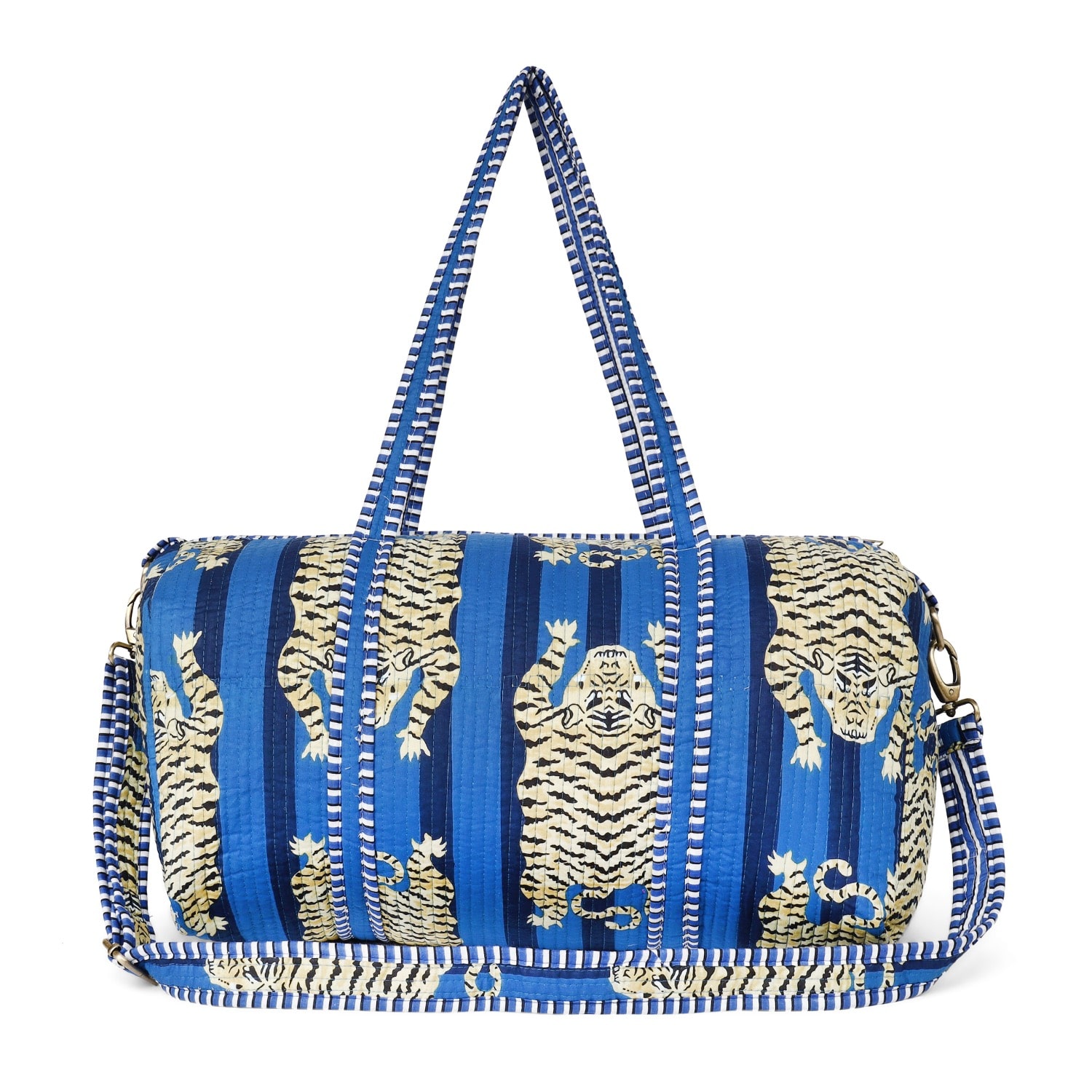 Conscious Yoga Collective Blue / Black The Tibetan Tiger Weekender In Navy