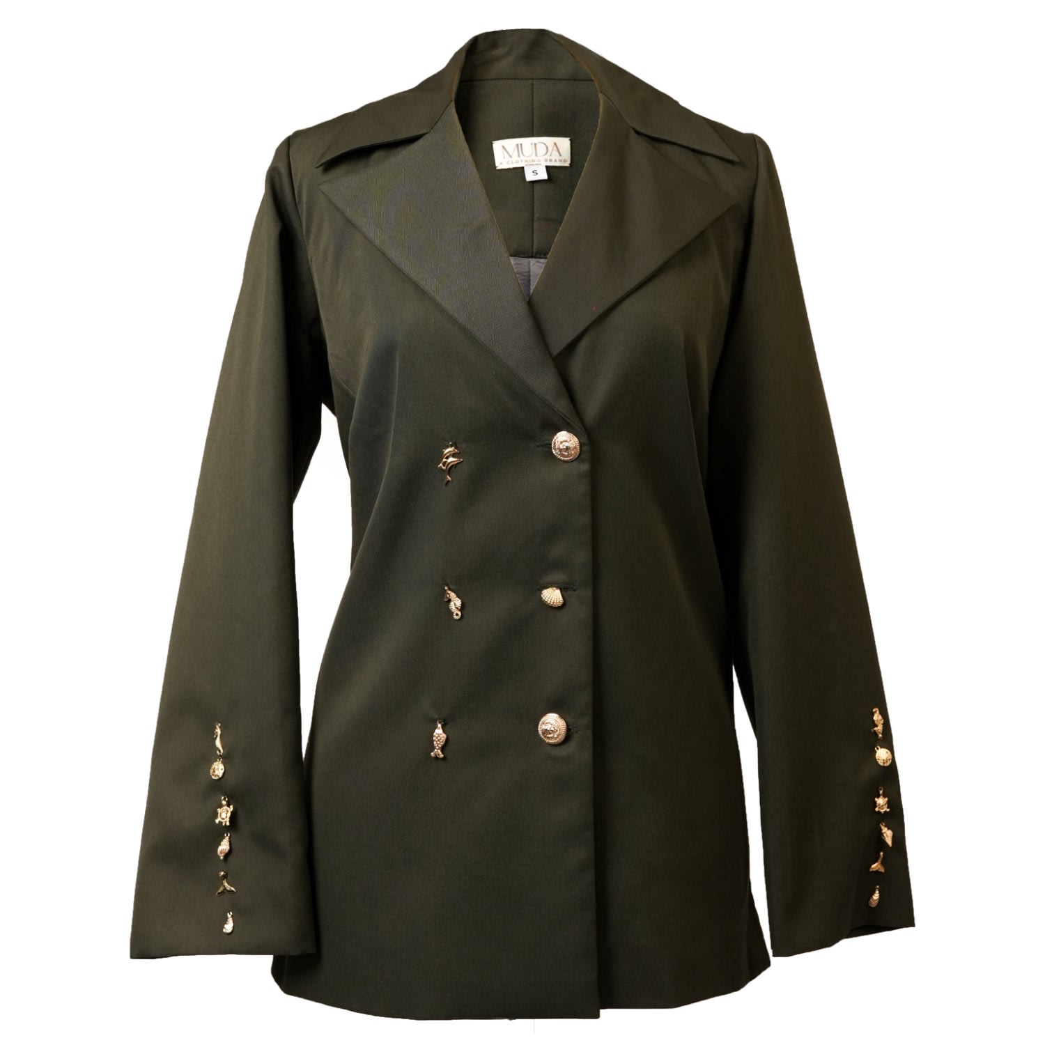 Muda Clothing Fz Llc Women's Green Olivia Blazer In Green
