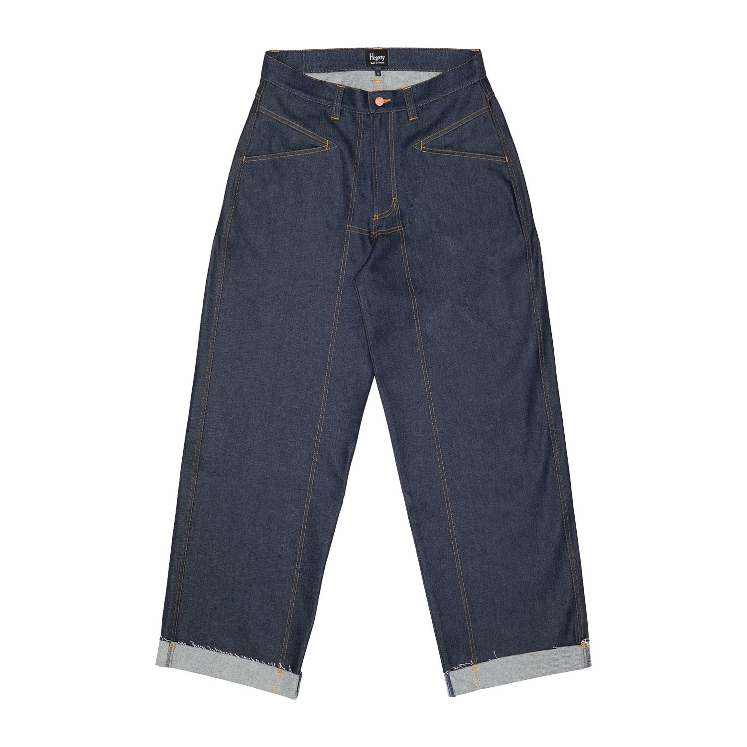 Hegarty Blue Wide Leg High Rise Jeans