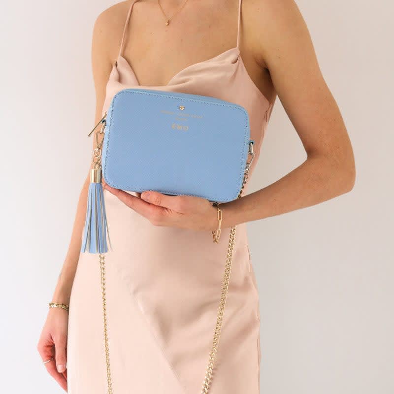 Powder Blue Carrie Crossbody Bag