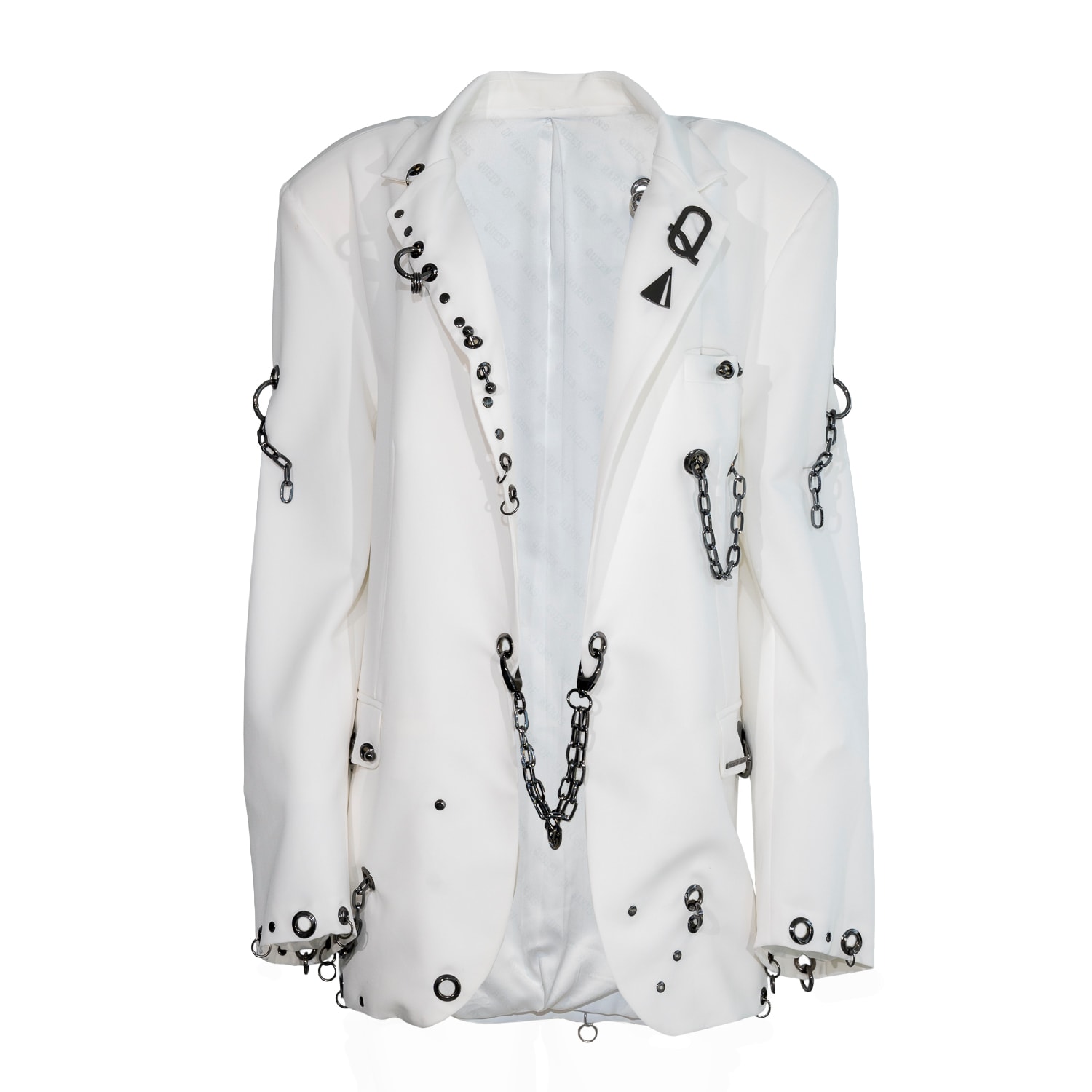 Women's Midnight Blazer White | Large | Vazaf