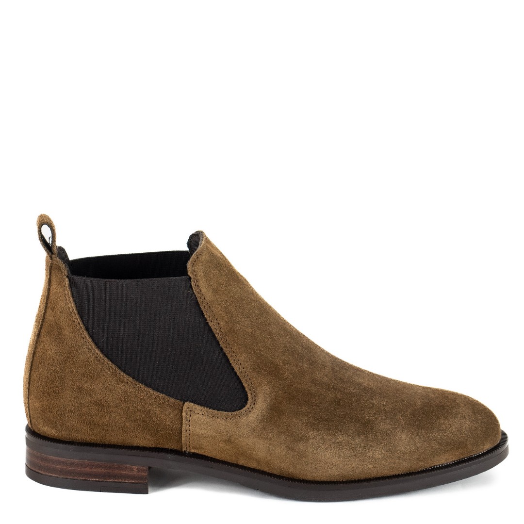 Keith Scarrott Shoes Women's Brown Tiro Tan Suede Chelsea Boot In Brown