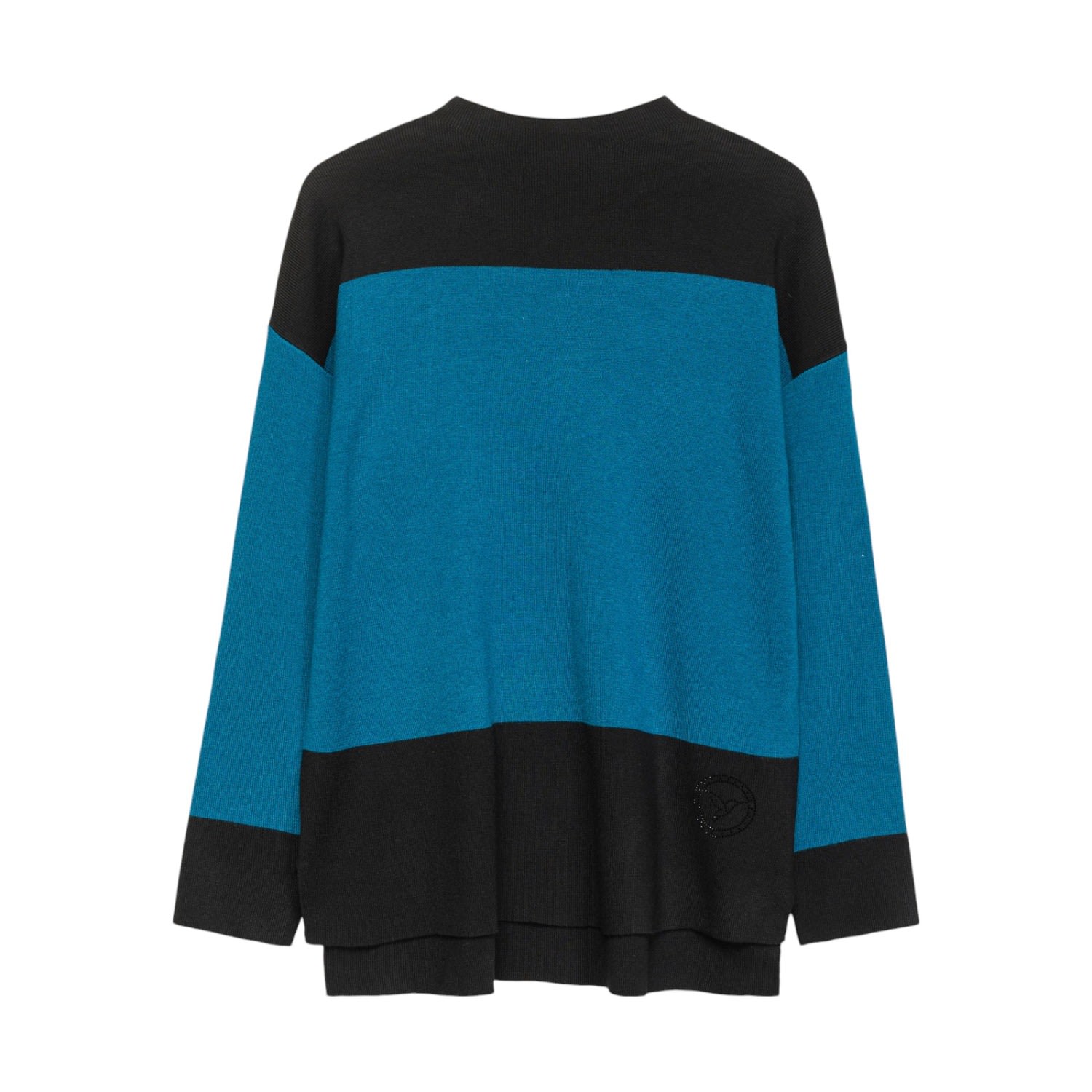 Niza Women's Blue Olivia Teal Sweater In Blue