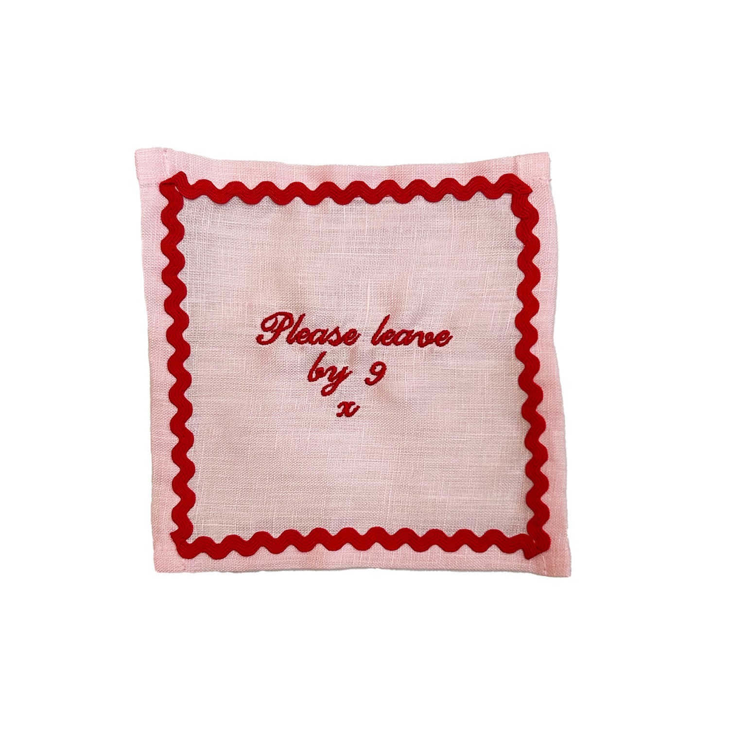 Lilly Loves Pink / Purple Please Leave By Nine Pink Cocktail Napkin
