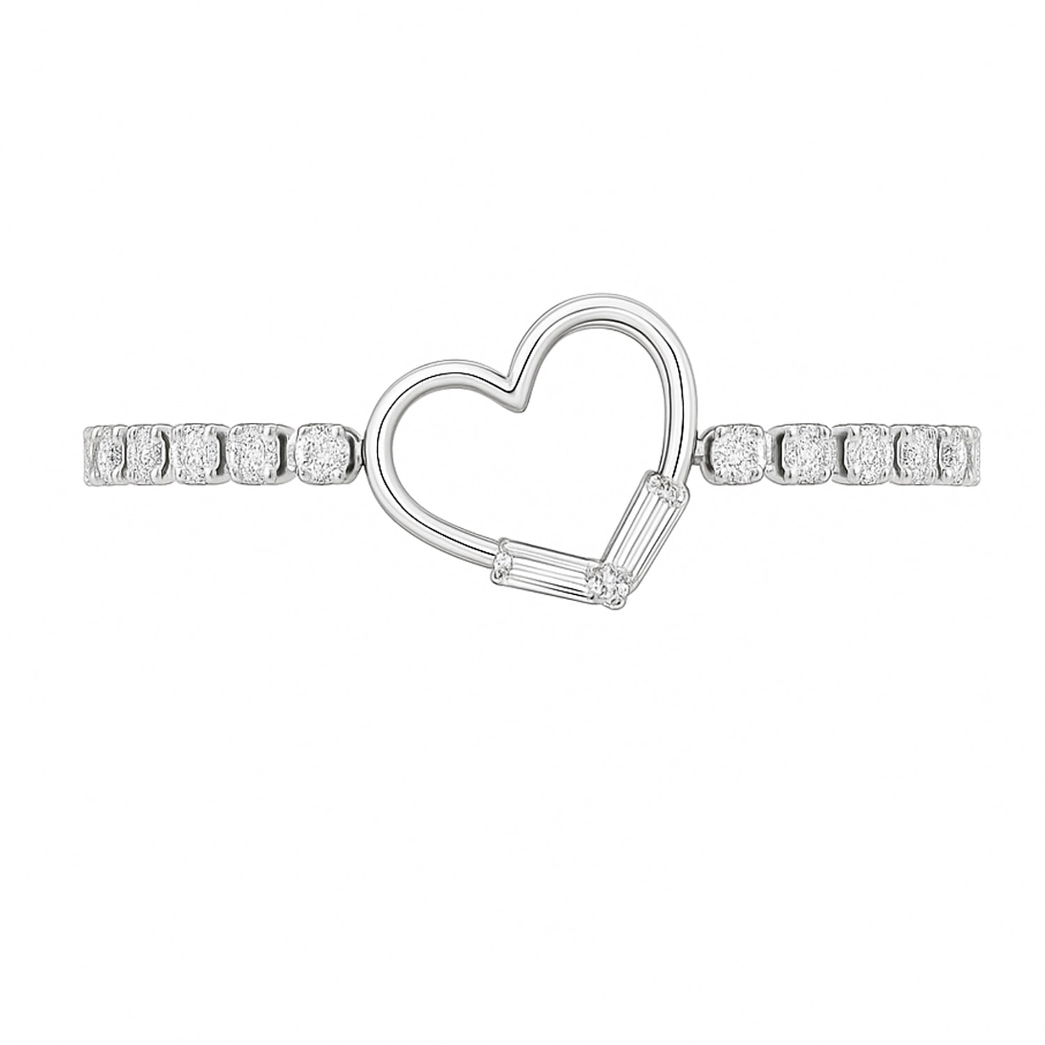 THE GALA WOMEN'S SILVER CELESTE HEART BRACELET