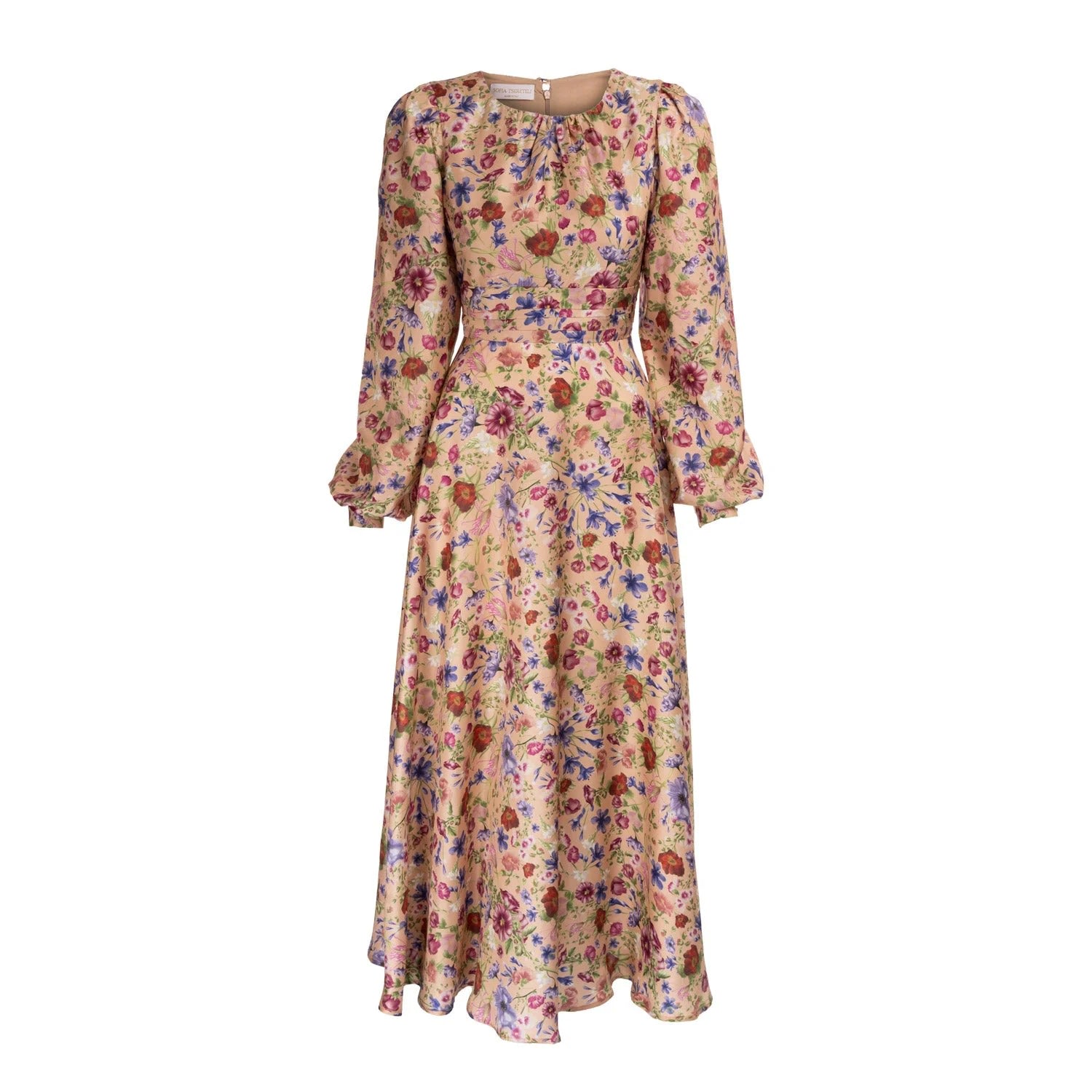 Sofia Tsereteli Women's Gardenia Silk Gown - Floral