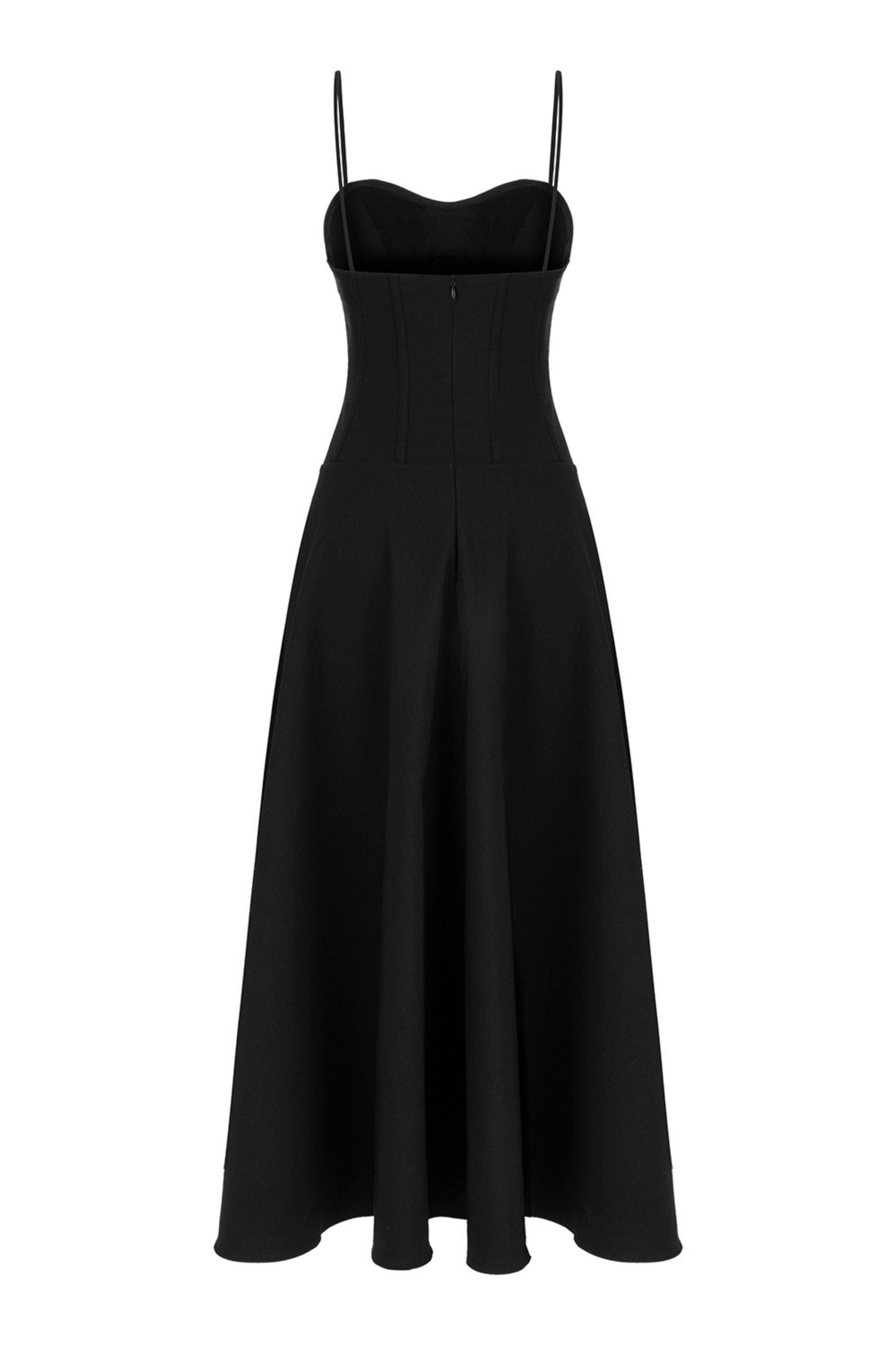 Nwbetter Satin Pleated Corset Midi Dress