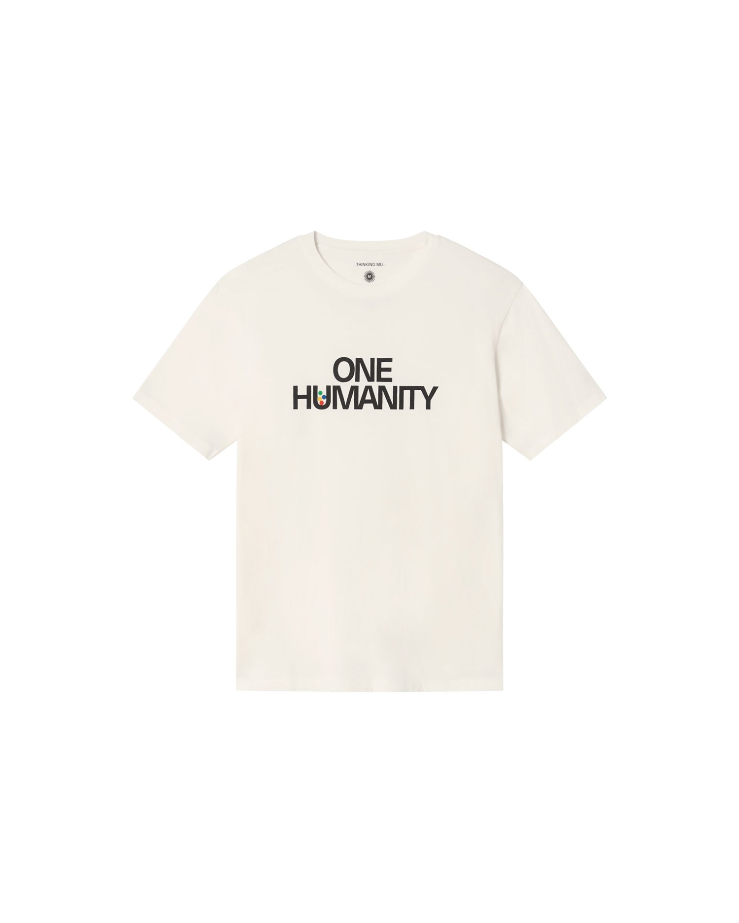 Thinking Mu Men's White One Humanity T-shirt In White