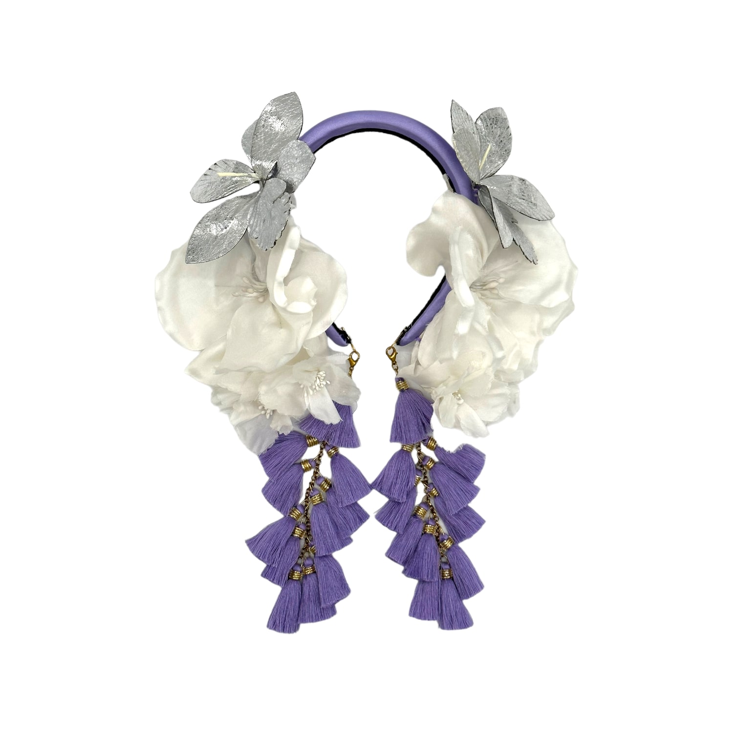 Julia Clancey Women's White Cybele Bridal Bluebell Chacha Band