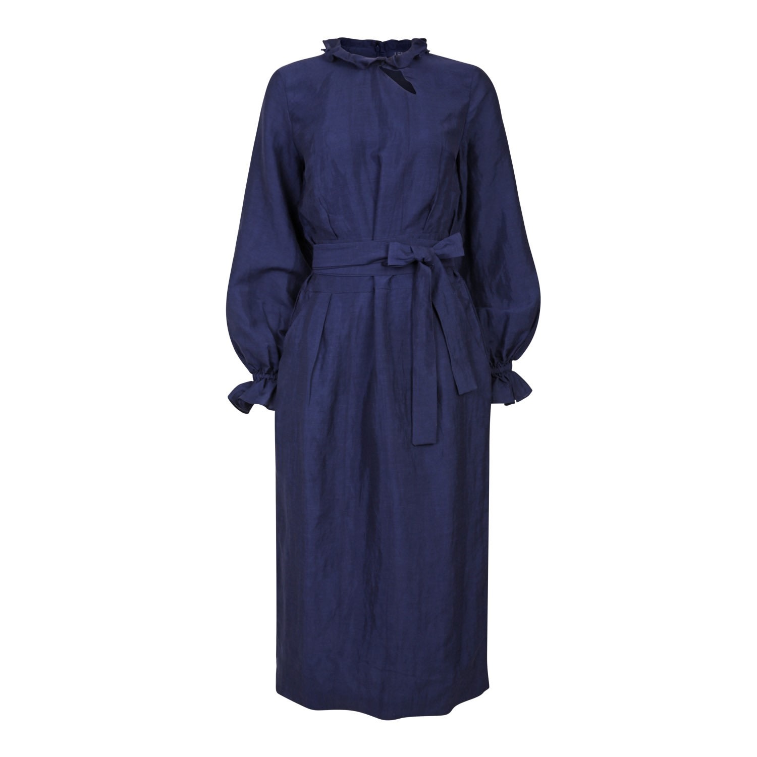 Women’s Blue Paloma Silk Dress - Navy Medium Leblon London