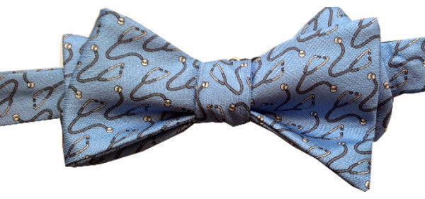 Lazyjack Press Men's Blue Trust Me I'm A Doctor Bow Tie In Blue