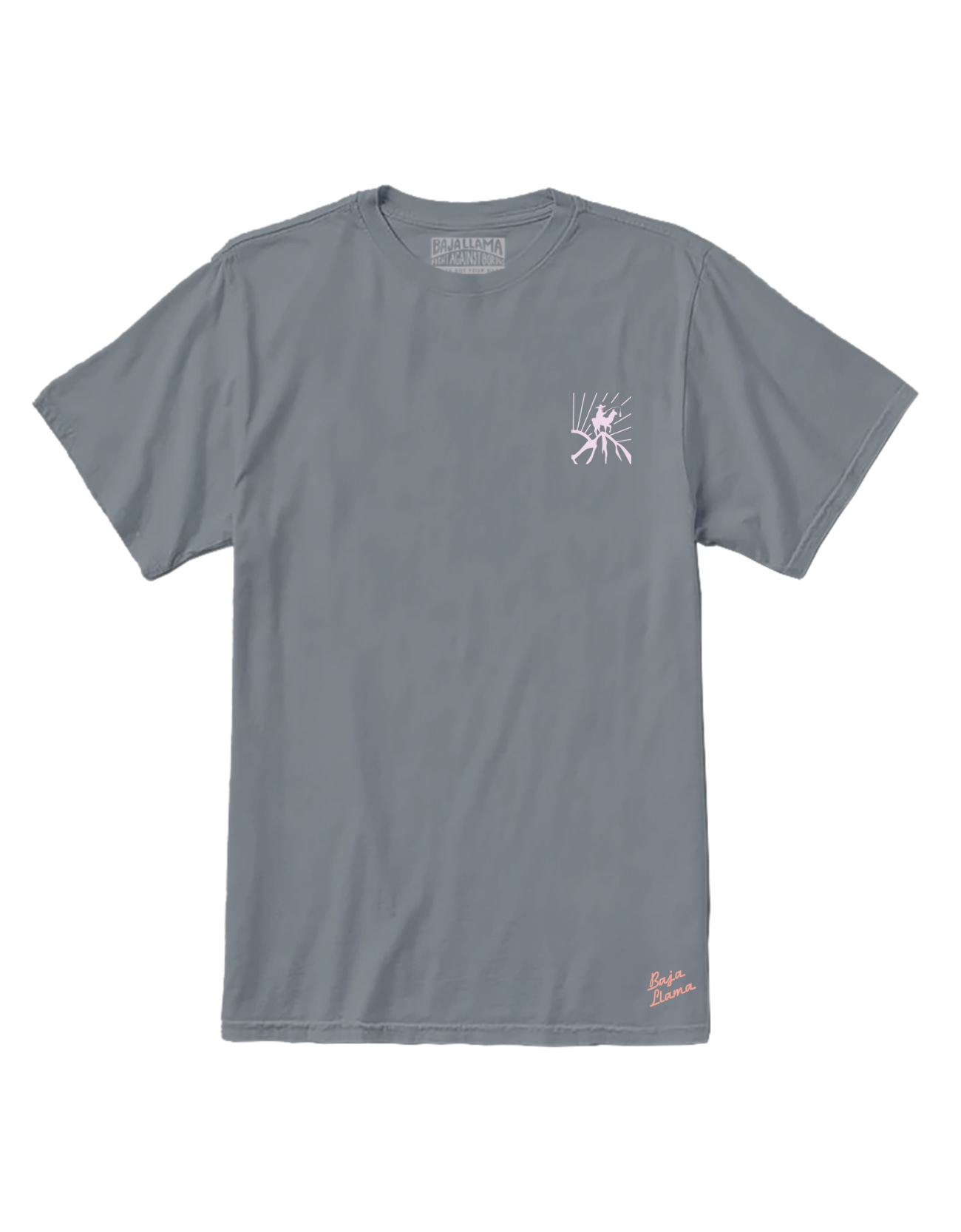 Men’s Grey Expeditioner - Gray Primo Graphic Tee Medium Baja Llama