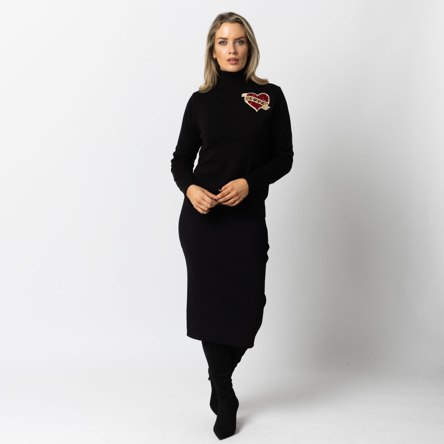 Black love jumper new arrivals