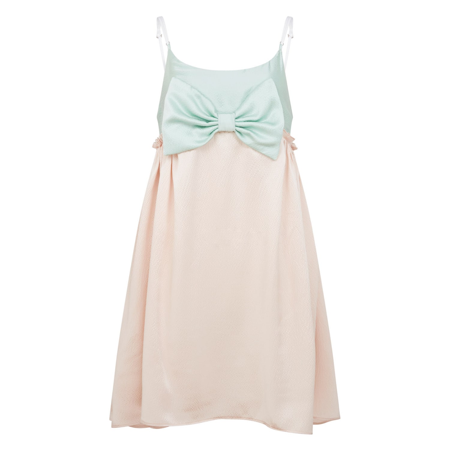Lisa The Label Women's Bow Belle Silk Slip Dress In Pink/white