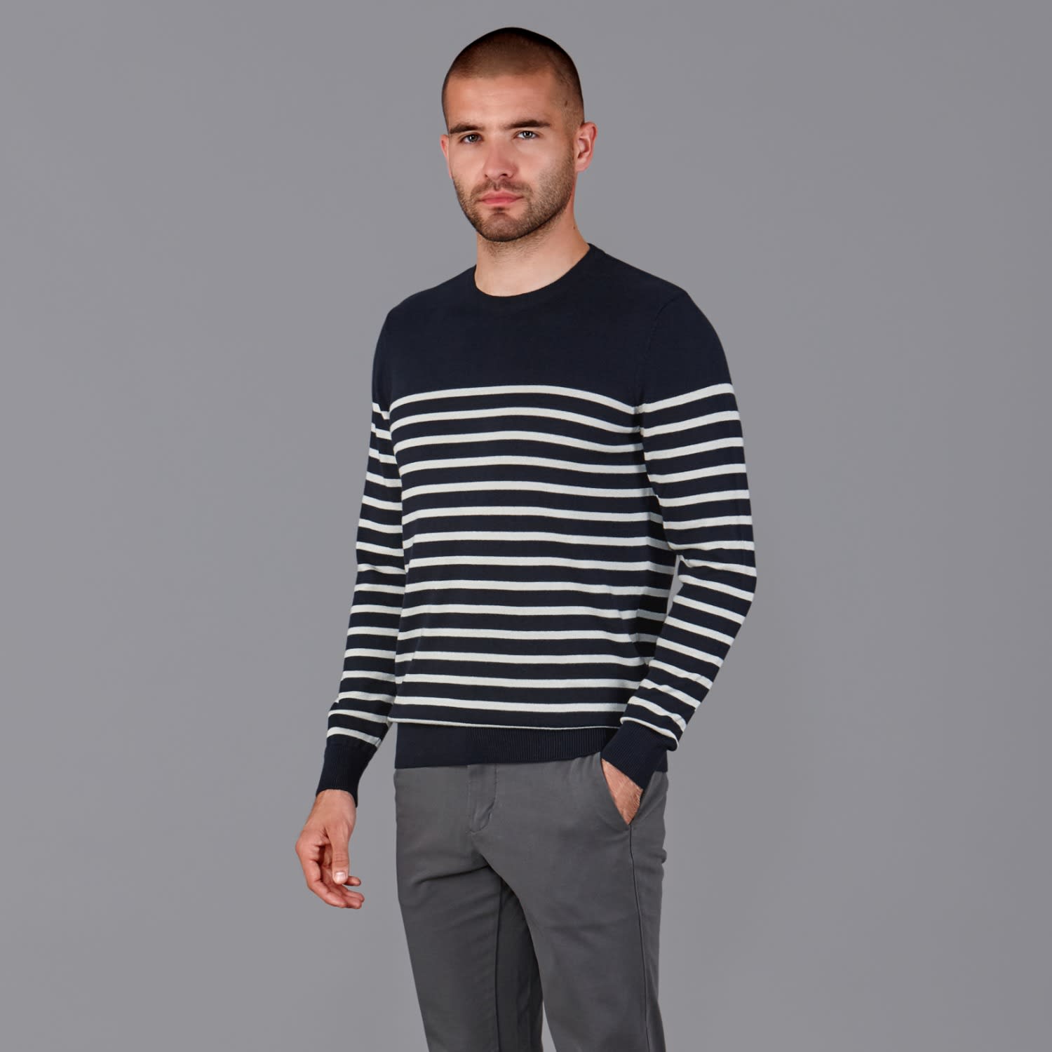 Breton stripe store sweater mens