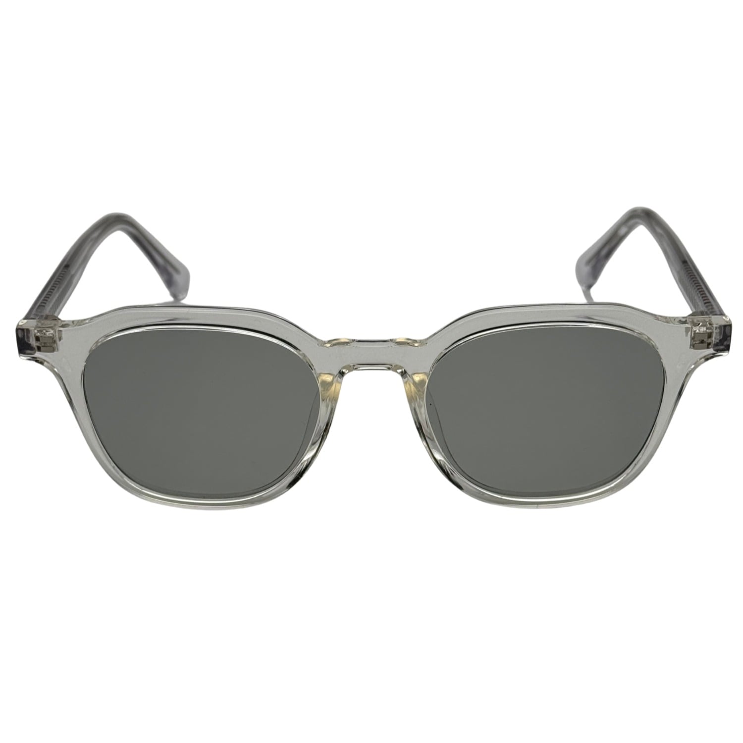 Nocturna Frames Women's White Edge Sunglasses – Clear In Gray