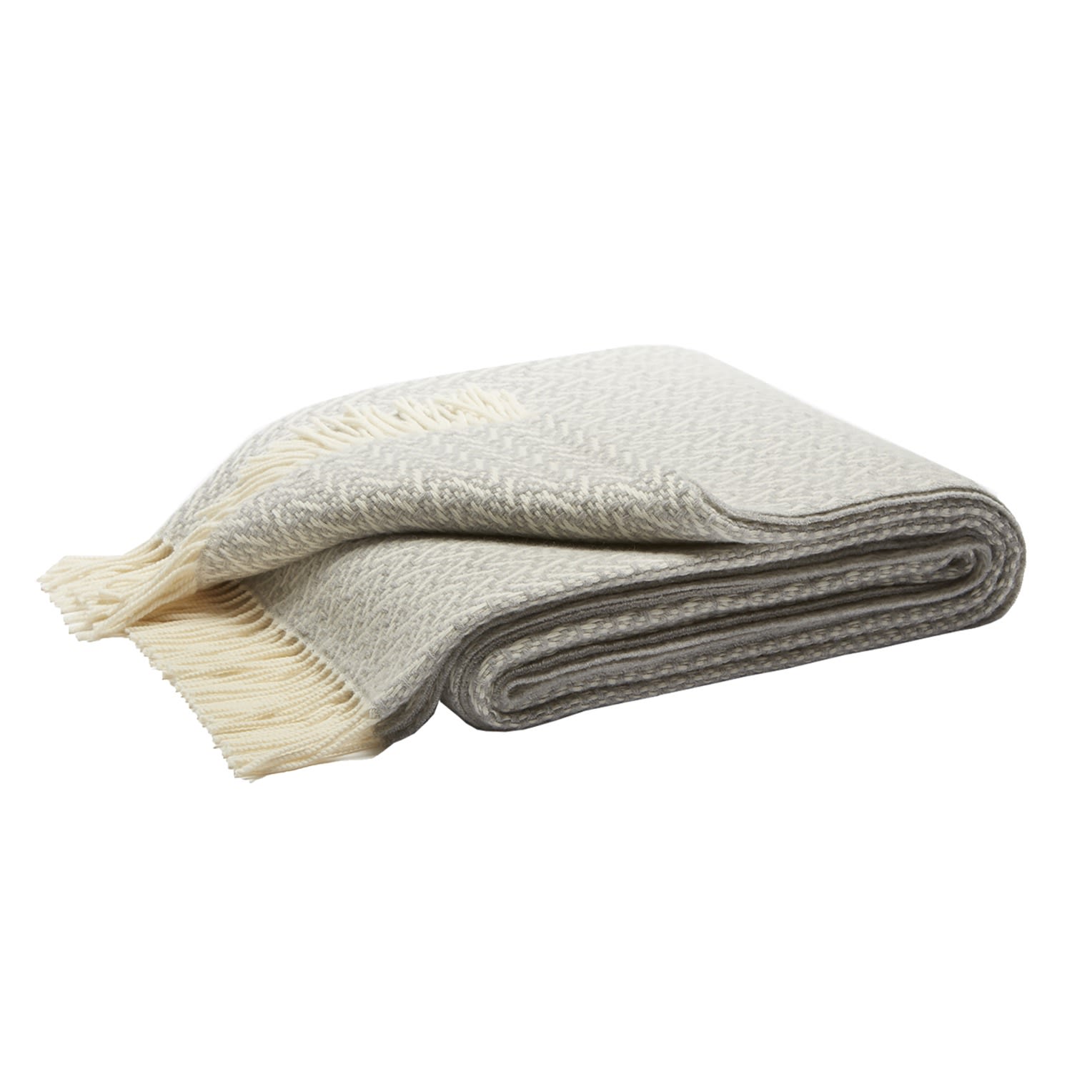 Lo Decor Indianina Cashmere Throw Blanket Grey In Gray