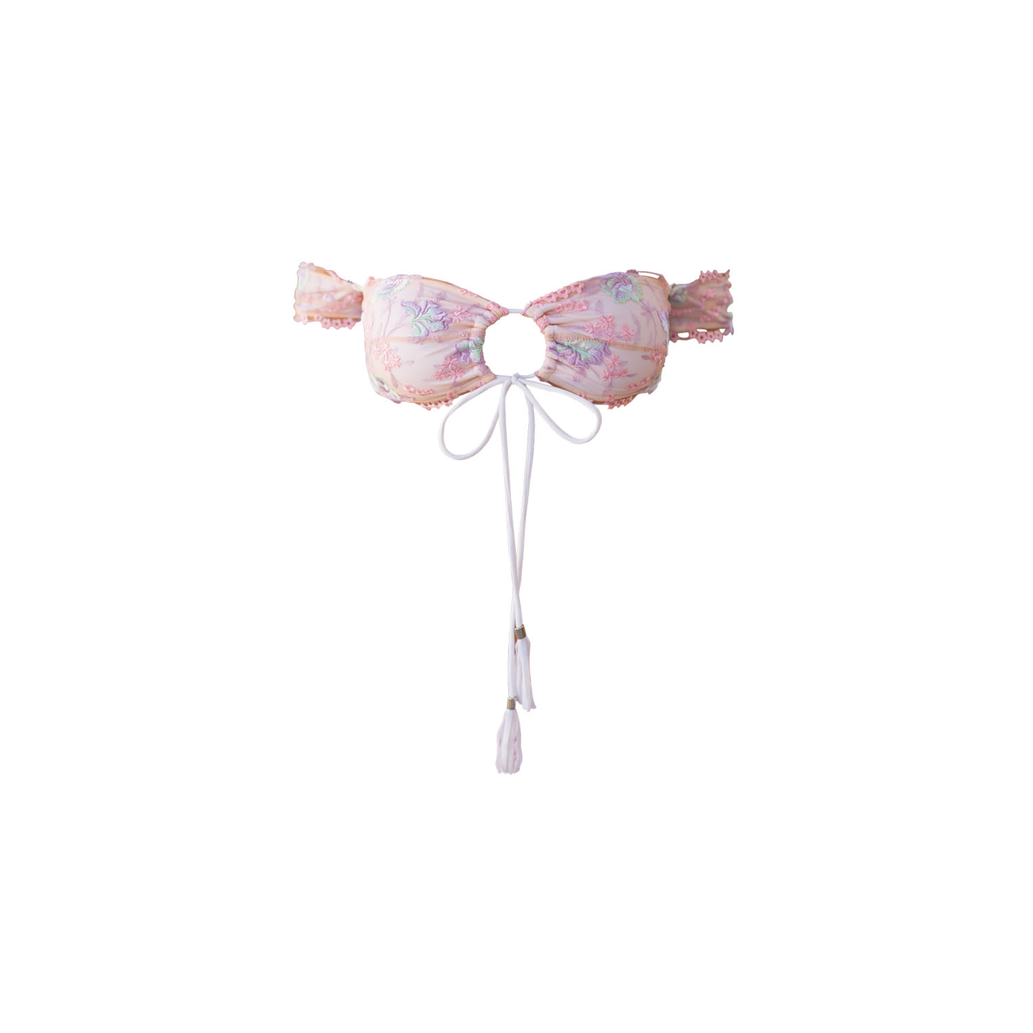 Ivy Swimwear Women's Lani In Pastel Floral Lace Top
