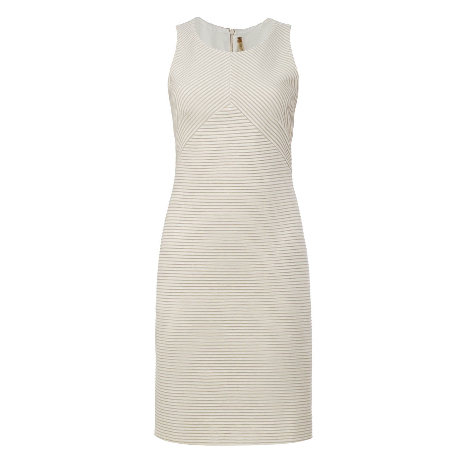 Women's Neutrals Sleeveless Fitted Dress