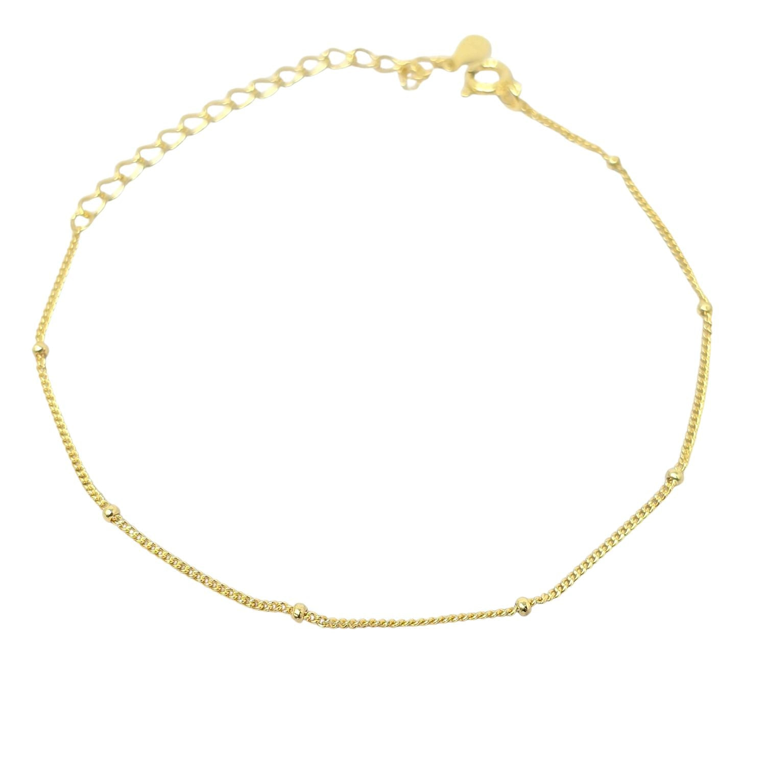 Harfi Women's Gold Plated Dainty Satellite Chain Stacking Bracelet