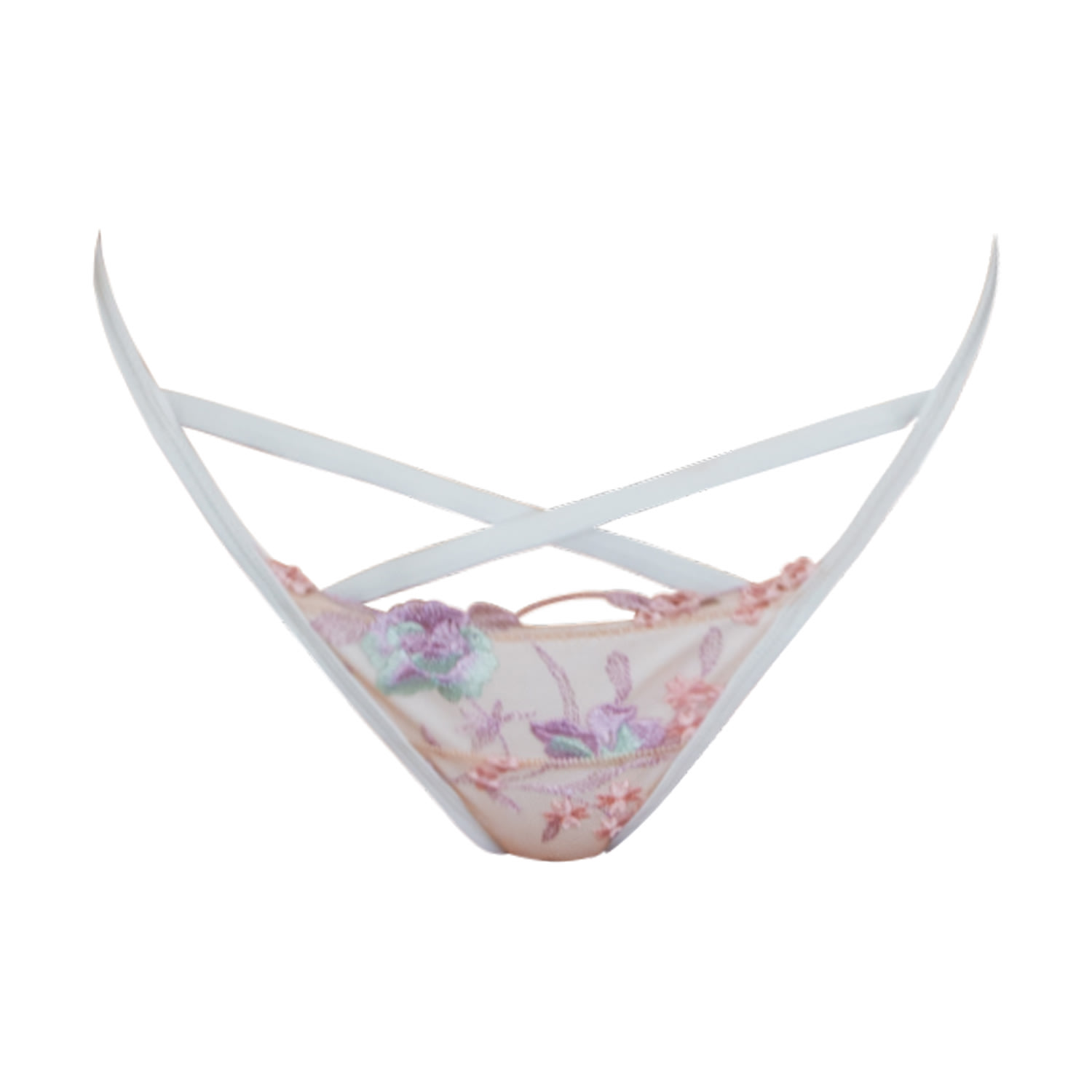 Ivy Swimwear Women's Lucy In Pastel Floral Lace Bikini Bottoms