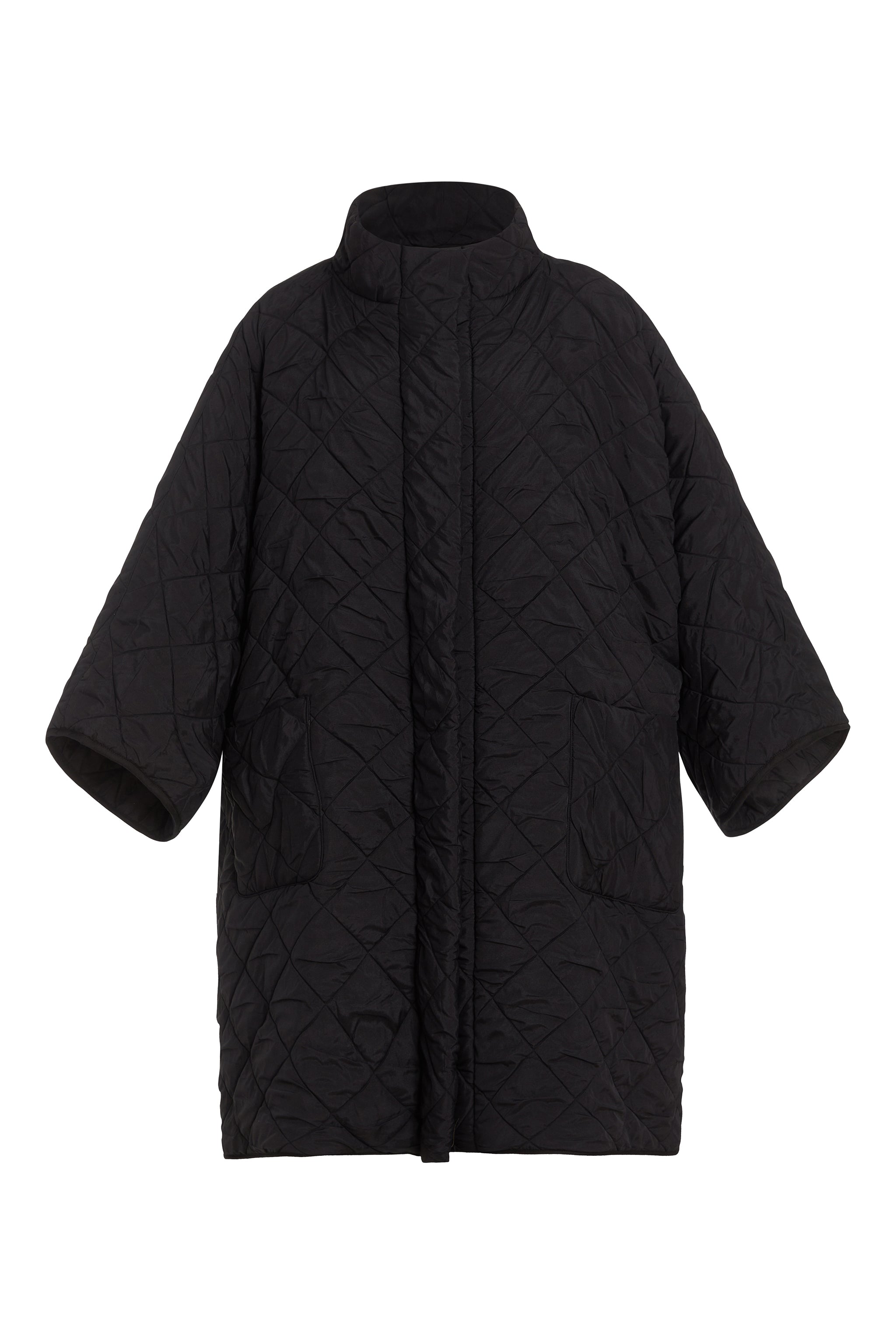 Women’s Lucinda Black Puffer Coat One Size Niran