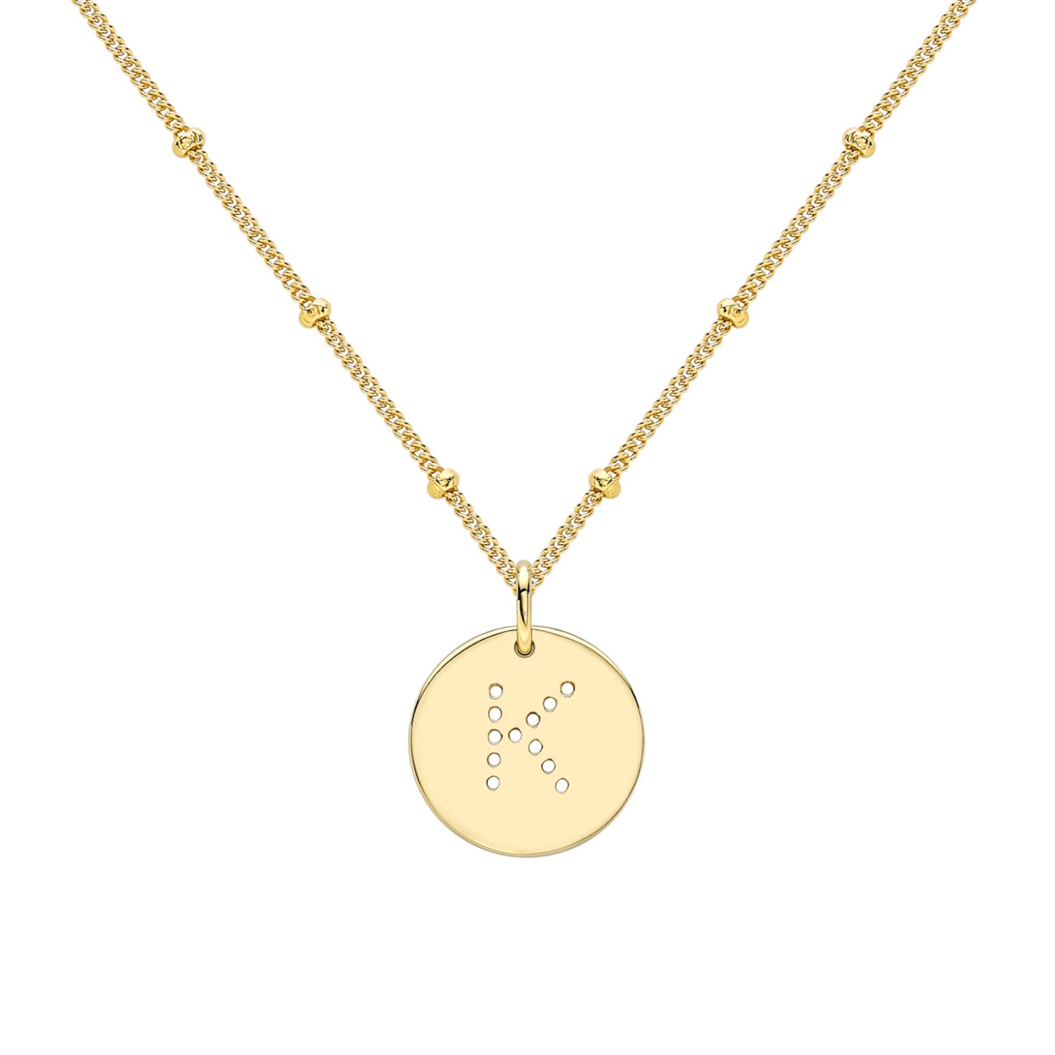 Women’s Gold Alphabet K Necklace Neola Design