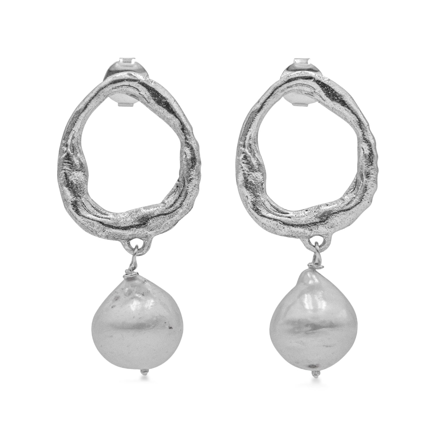 Women’s La Pearl Earrings - Silver Haze & Glory