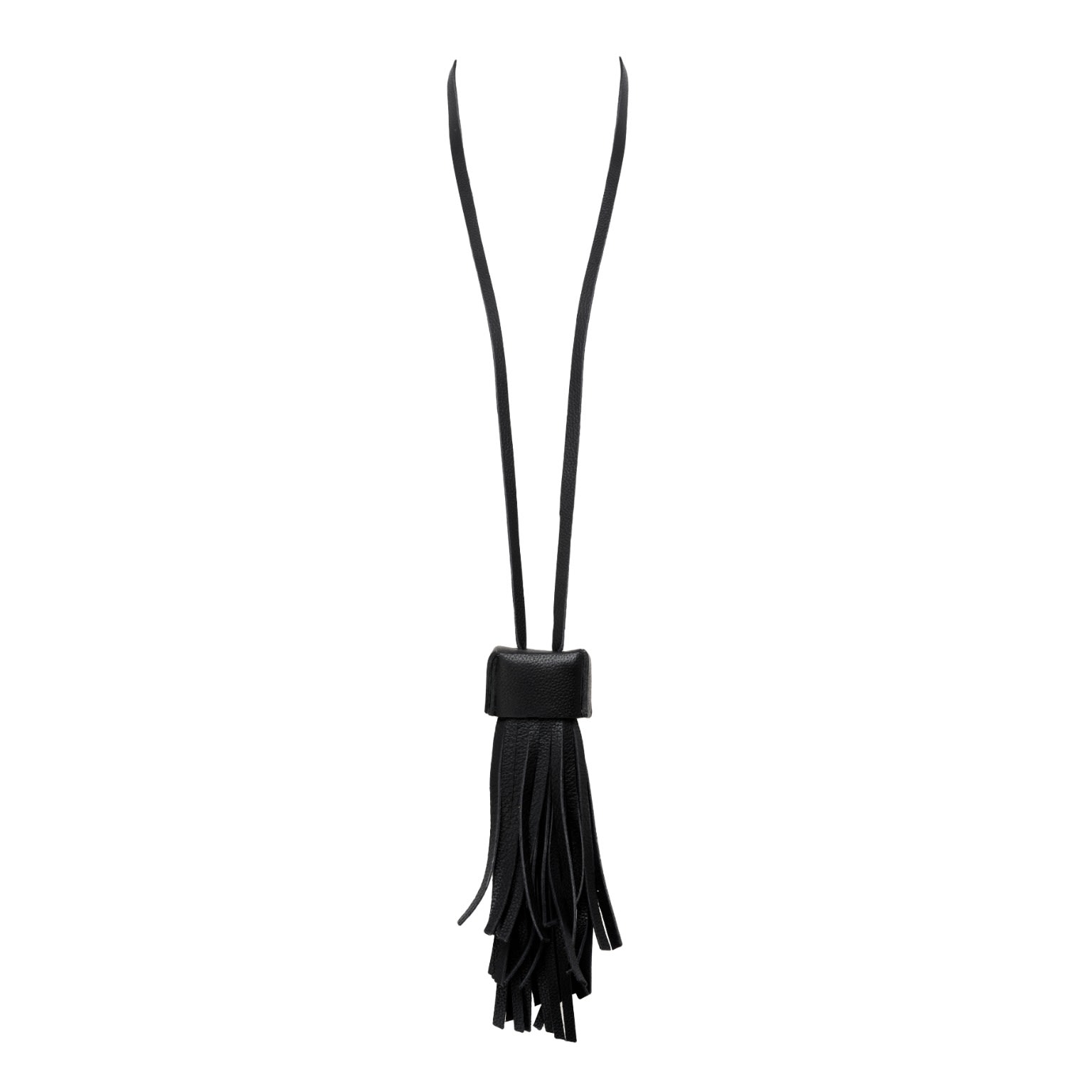 Women’s Long Leather Necklace With Tassel- Ula Plik X Haya