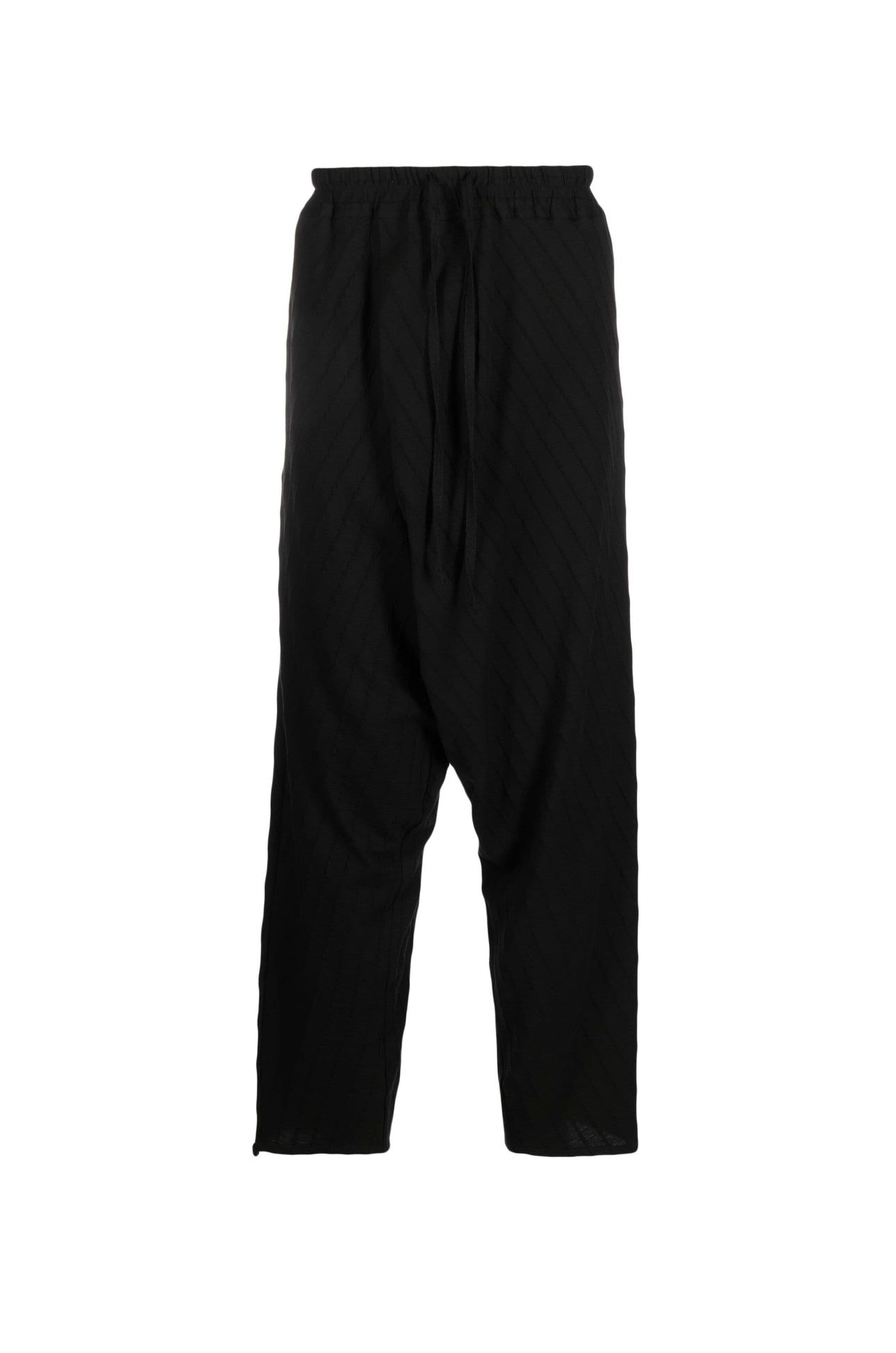 Men’s Black Line Folds Trousers Small Tessitura