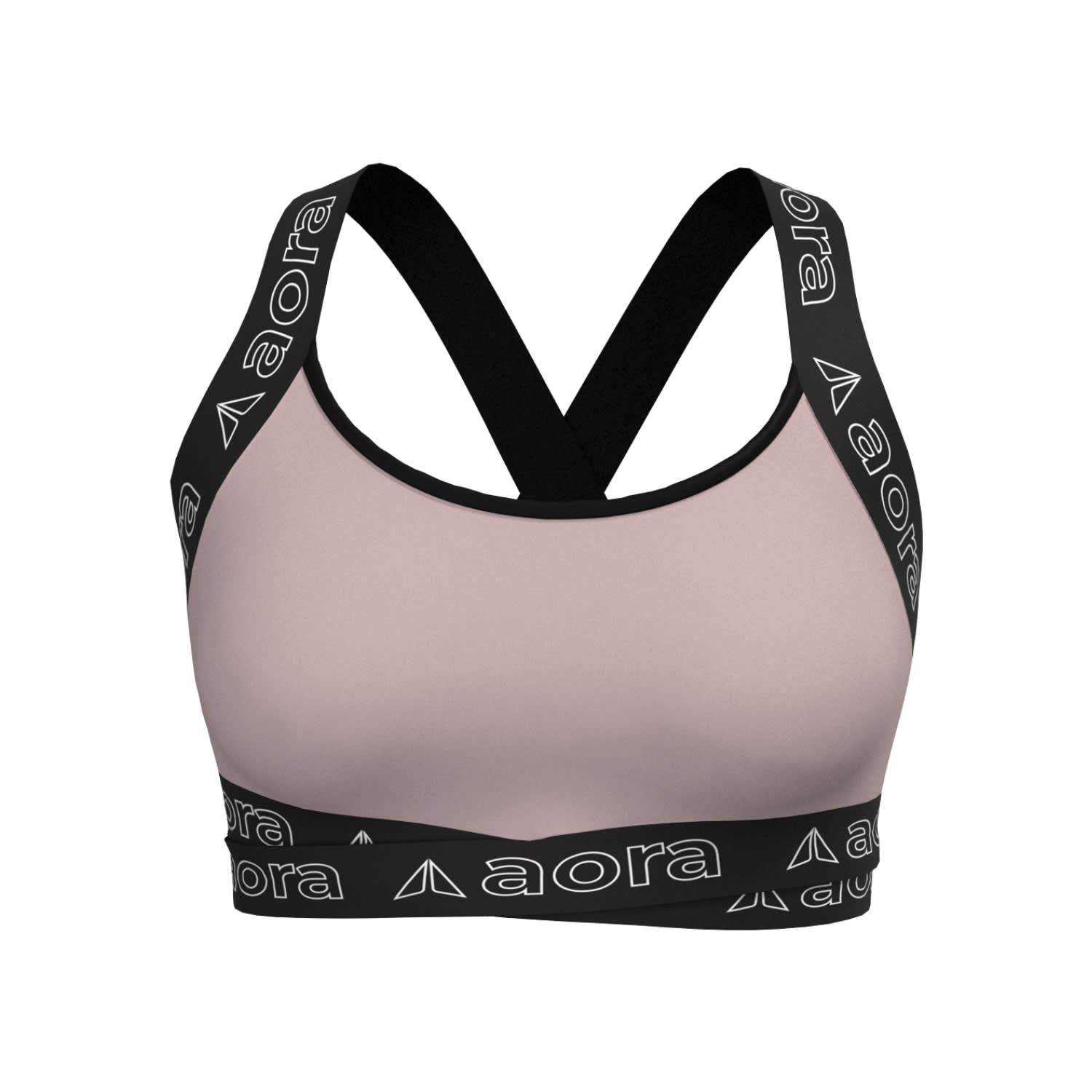 Aora Athletics Women's Cross Bra - Pink In Pink