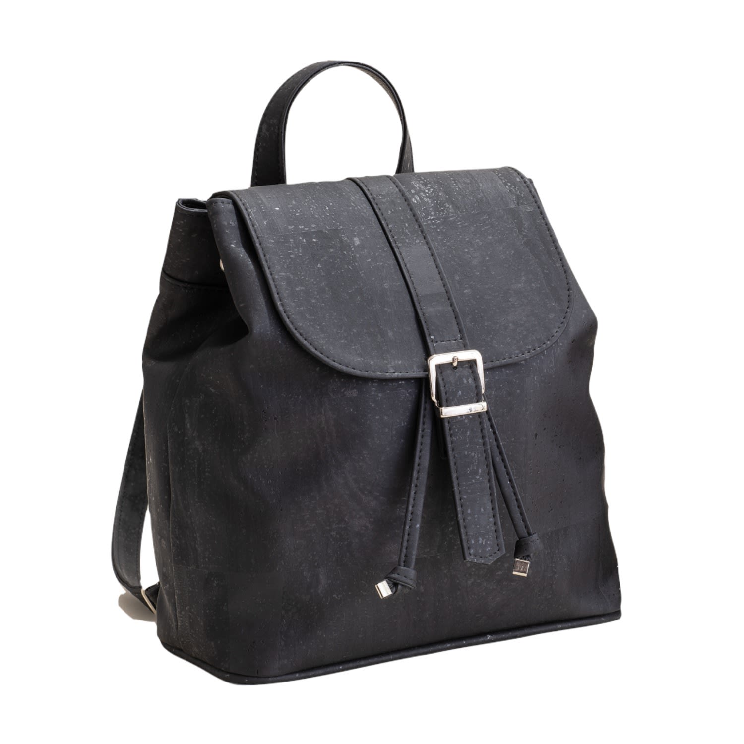 Women’s Cork Signature Backpack - Black One Size Tiradia Cork