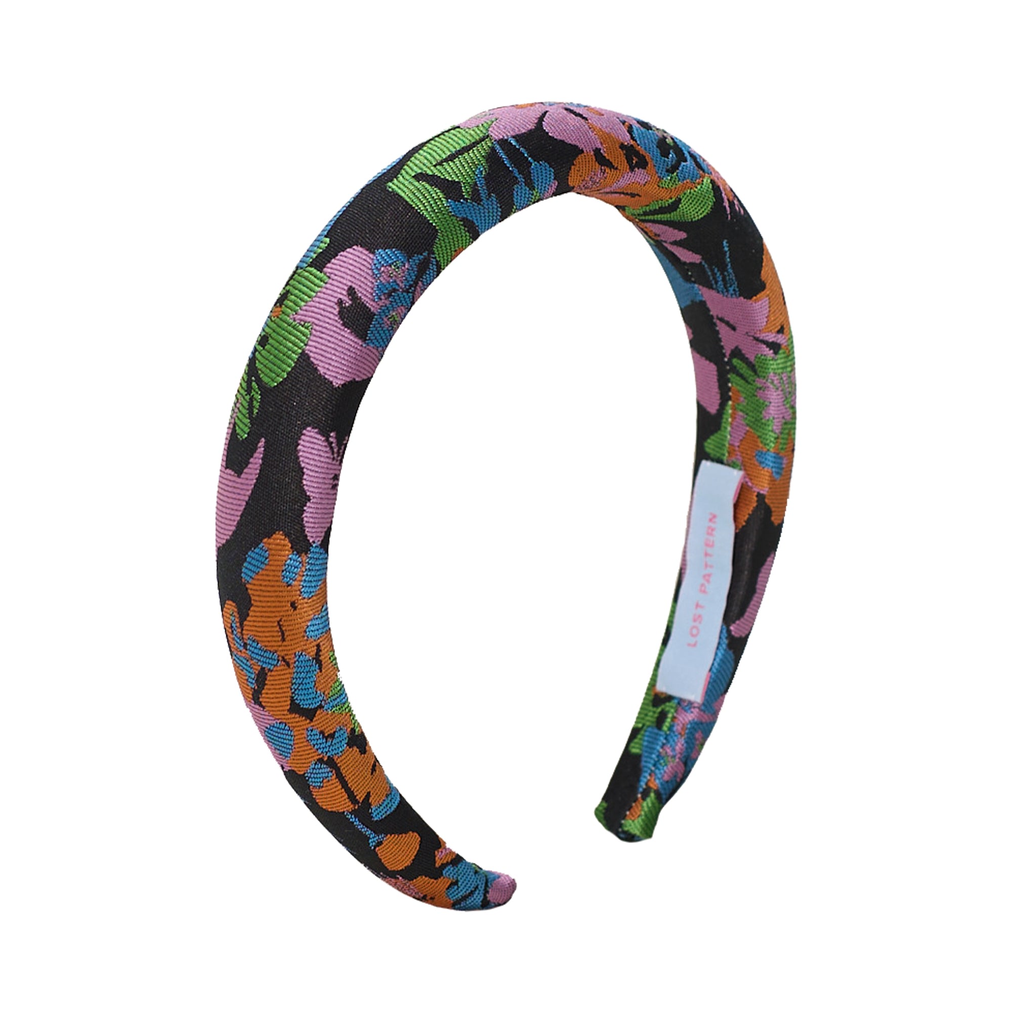 Women’s Frida X Lost Pattern "Frida’s Garden" Jacquard Hairband - Black One Size Lost Pattern Nyc