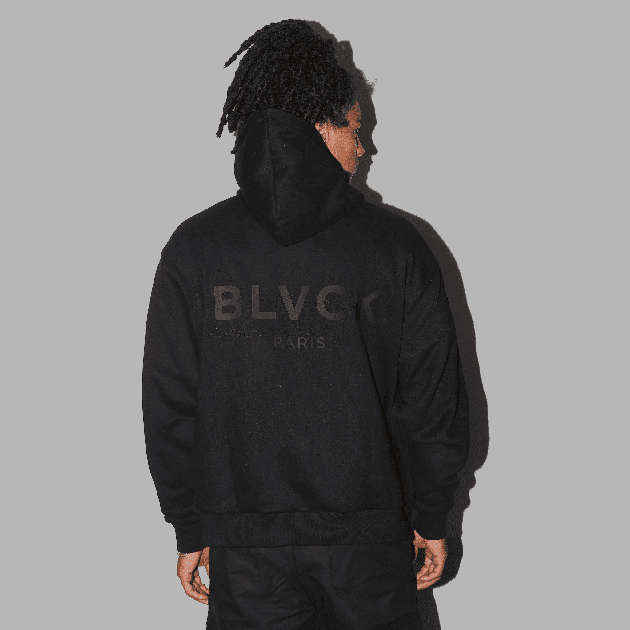 Blvck Monogram Torn Hoodie