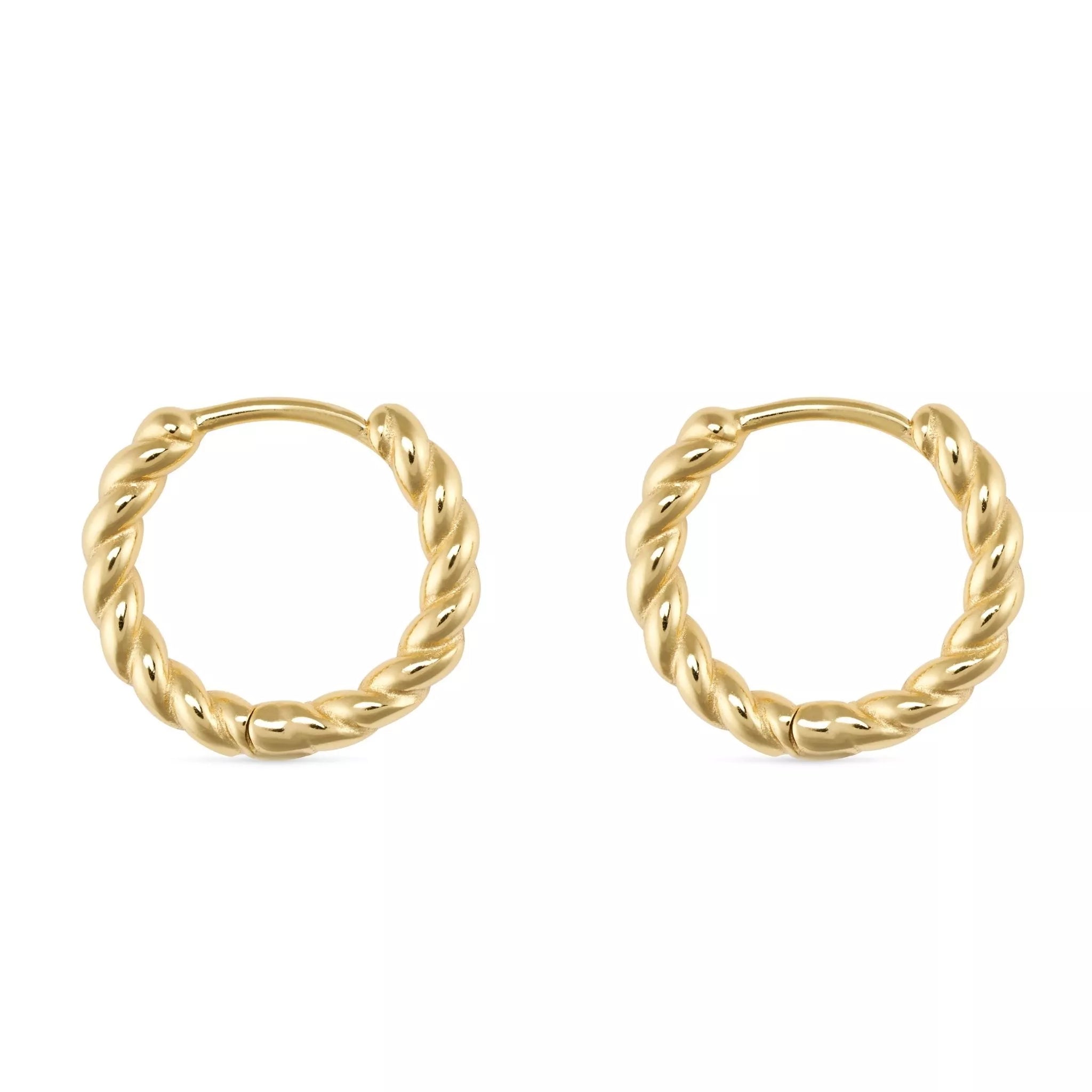 Women’s Small Gold Thin Hoop Earrings Elk & Bloom