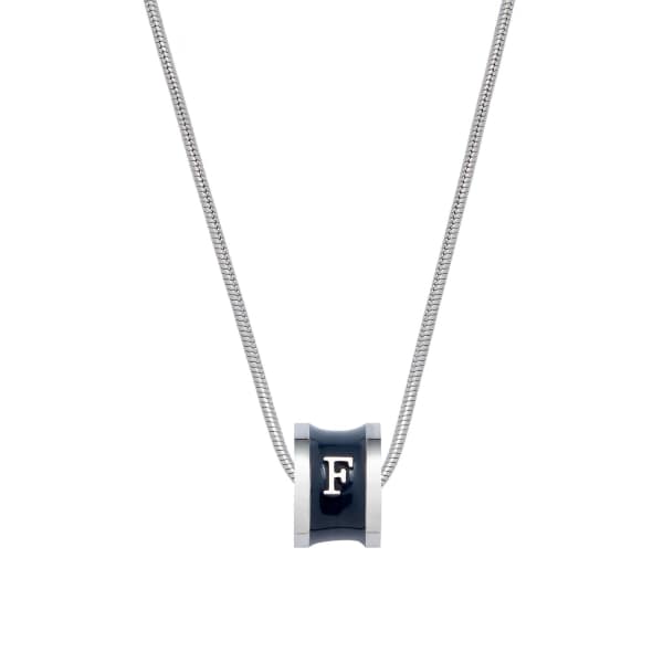 WHISTLE + BANGO Alphabet Necklace Grey