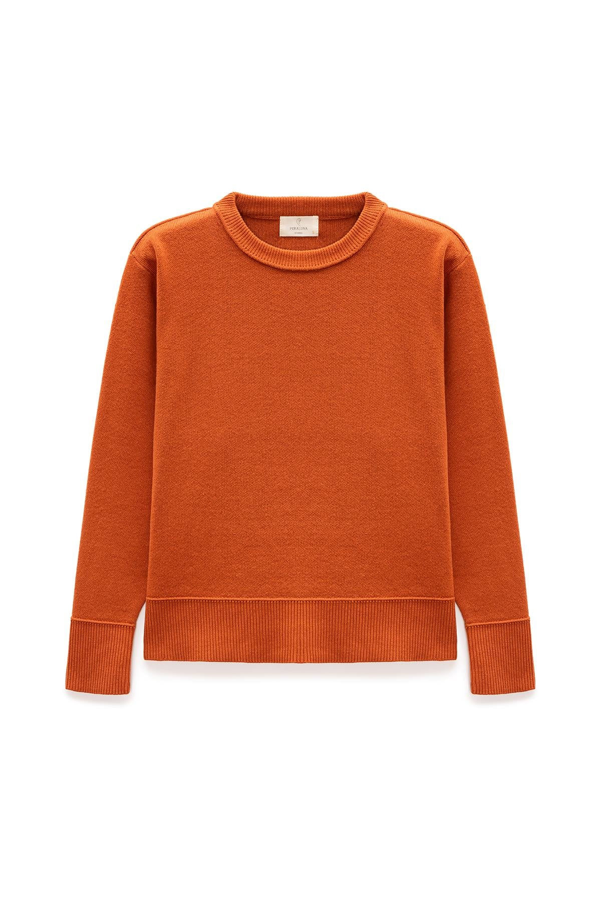 Peraluna Women's Risu Flat Knit Seasonal Jumper In Orange In Orange