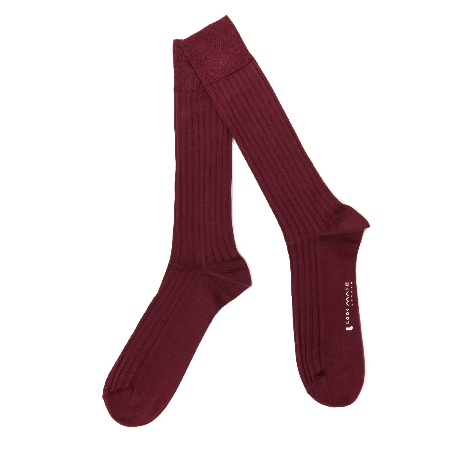 Deep Burgundy - Luxury Socks | Look 