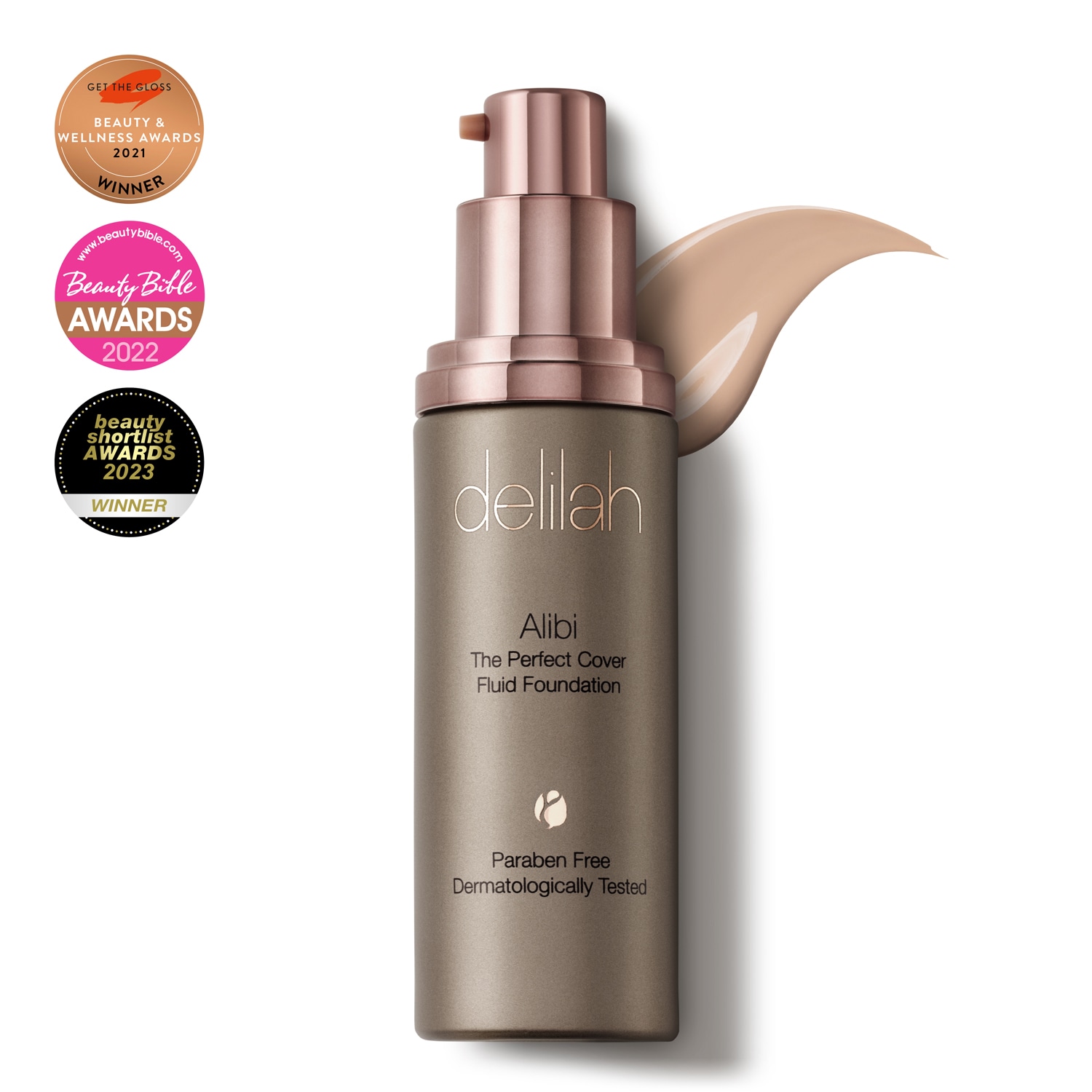 Delilah Brown / Neutrals Alibi - The Perfect Cover Fluid Foundation - Bloom In Brown