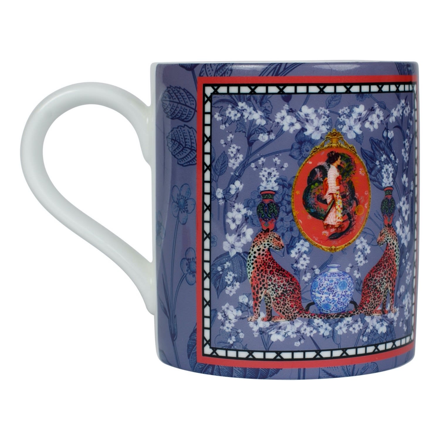 Mishcka Bone China Mug - Blue Myrtle & Mary