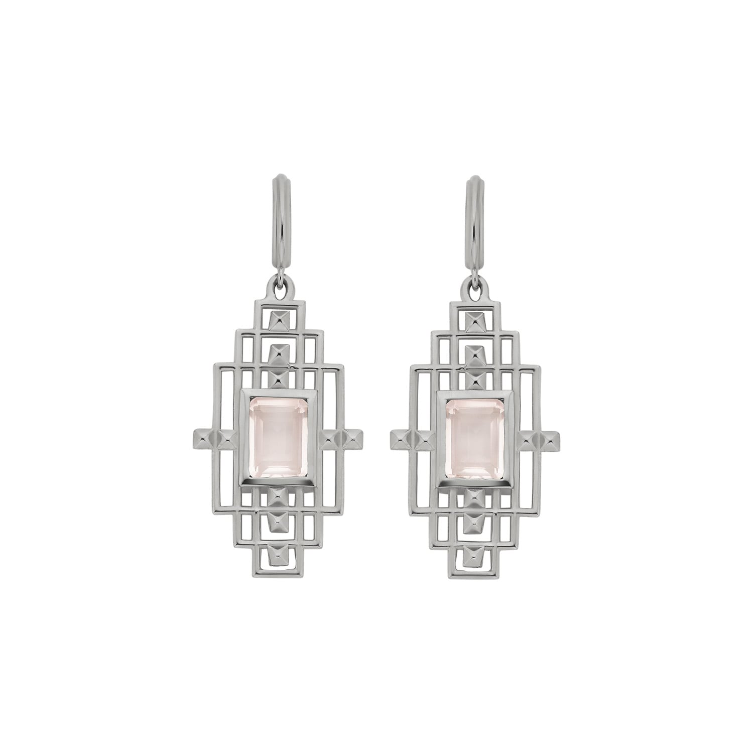 Zoe And Morgan Women's Silver / Pink / Purple Bliss Earrings Silver