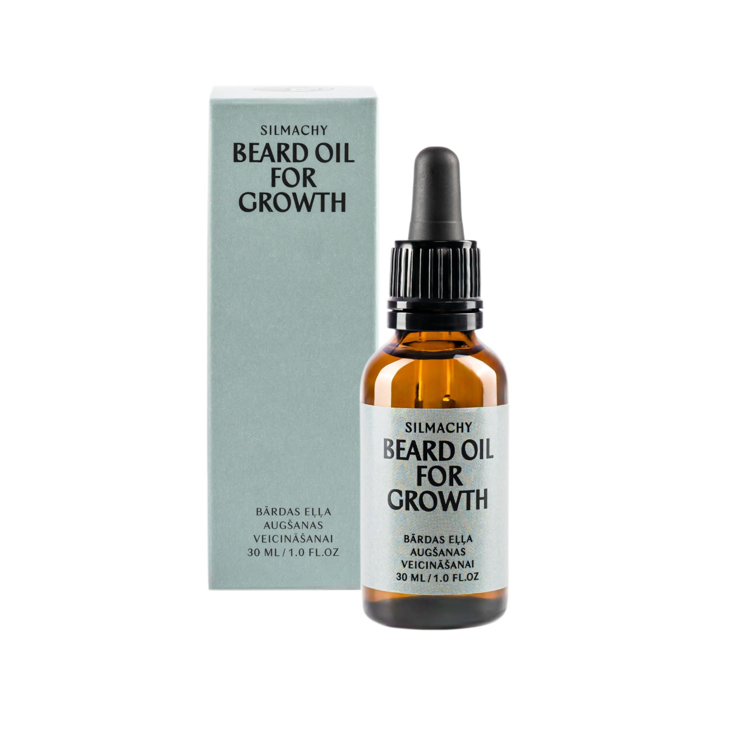 Silmachy Cosmetics Grey Beard Oil For Beard Growth In Gray