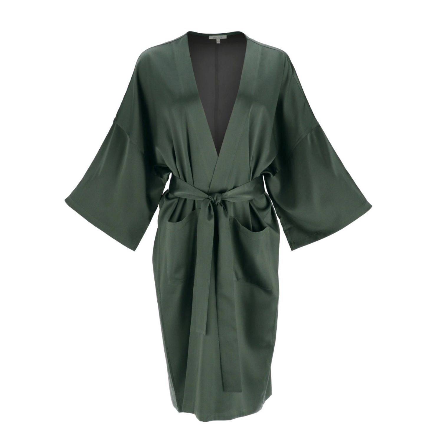 Women’s Long Silk Robe ’Meteya’ In Rich Green M/L Alas