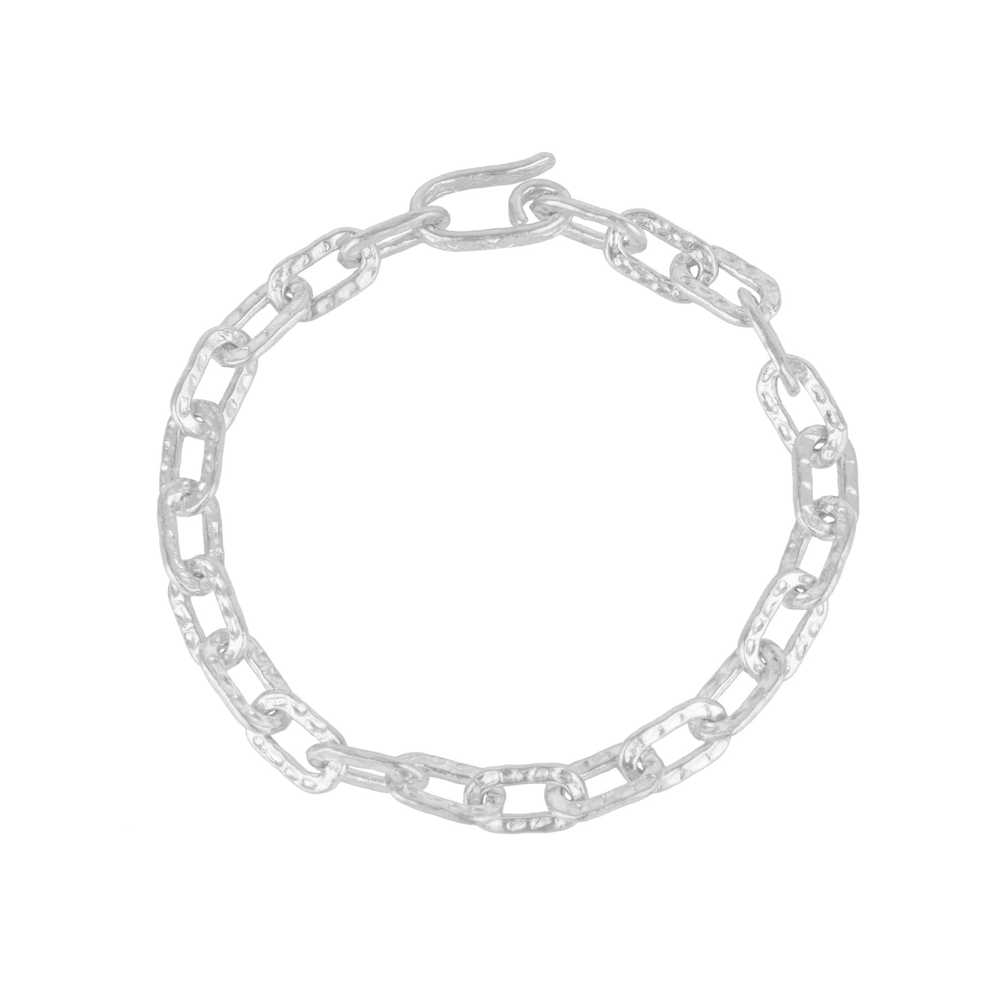 Mejoma Women's Ancient Elegant Radiance Chunky Silver Chain Bracelet In Silver