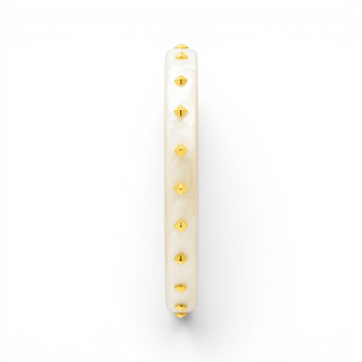 Michael Nash Jewelry Women's White Clementine Mother Of Pearl Resin Studded Bangle