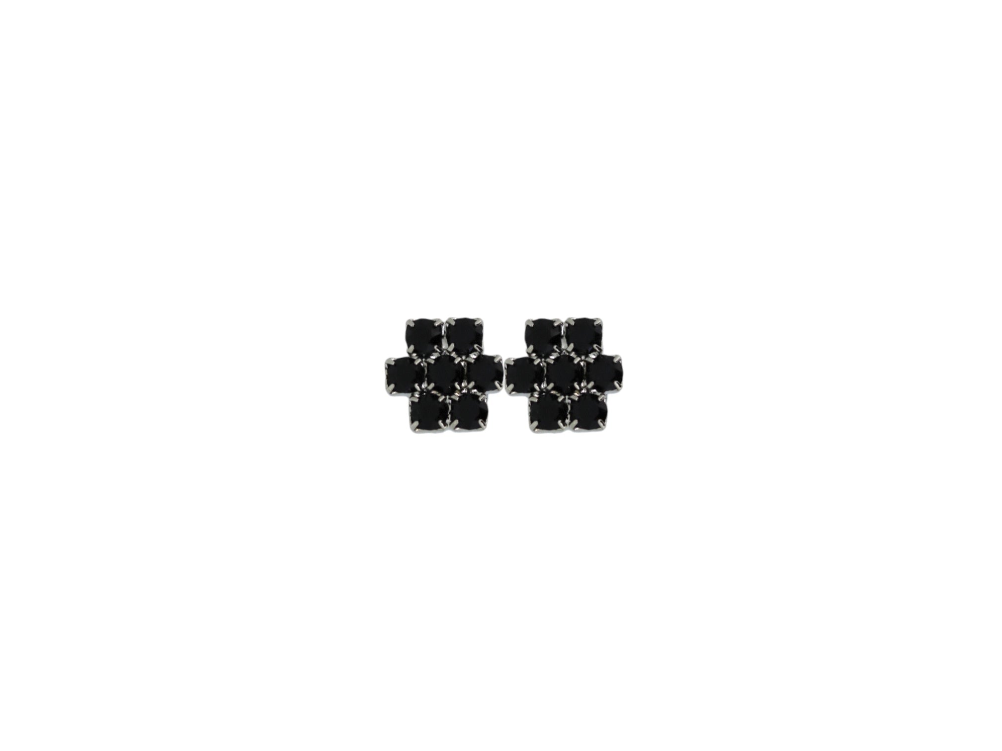Vickisarge Women's The Black Hive Earrings In Platinum - Clip