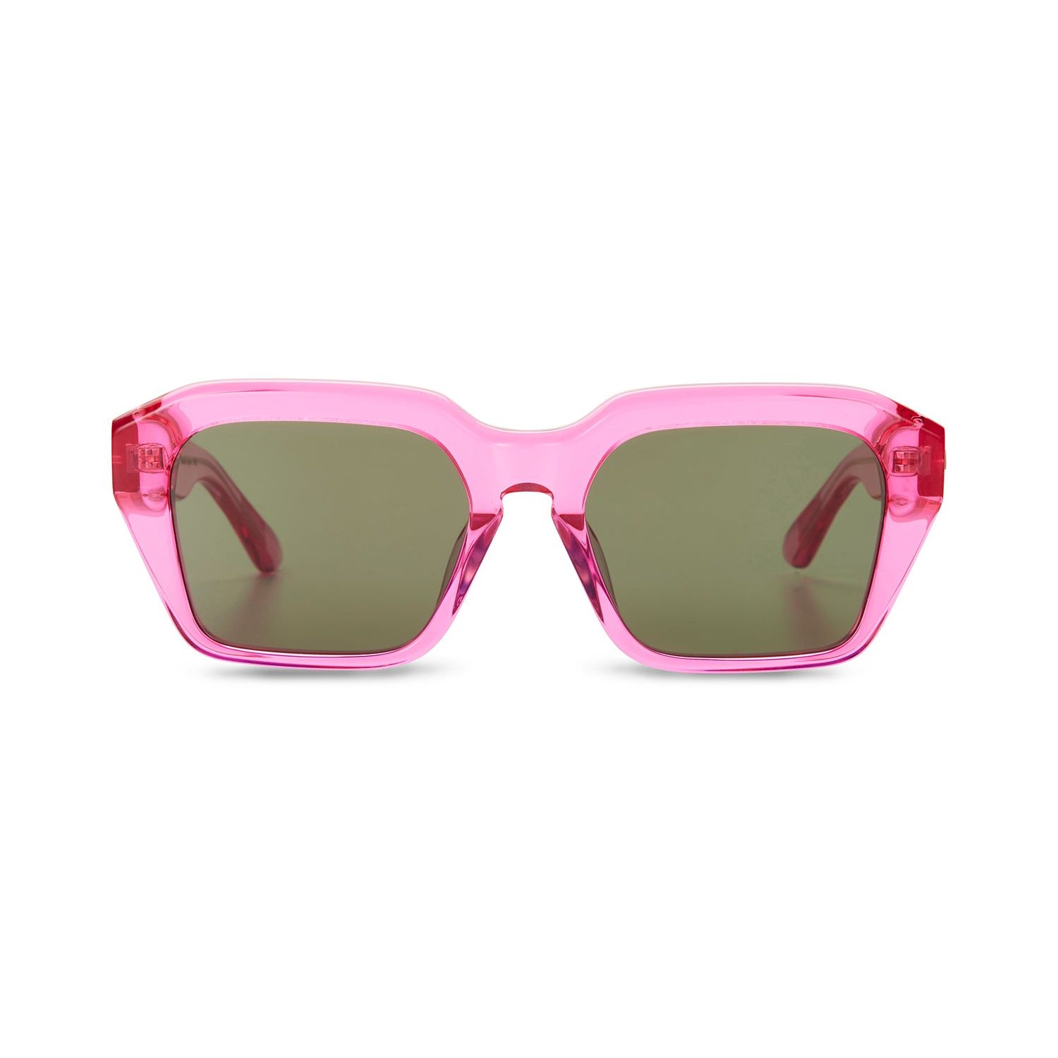 The Avantguard Women's Pink Wildflower Viva Magenta Square Sunglasses In Pink
