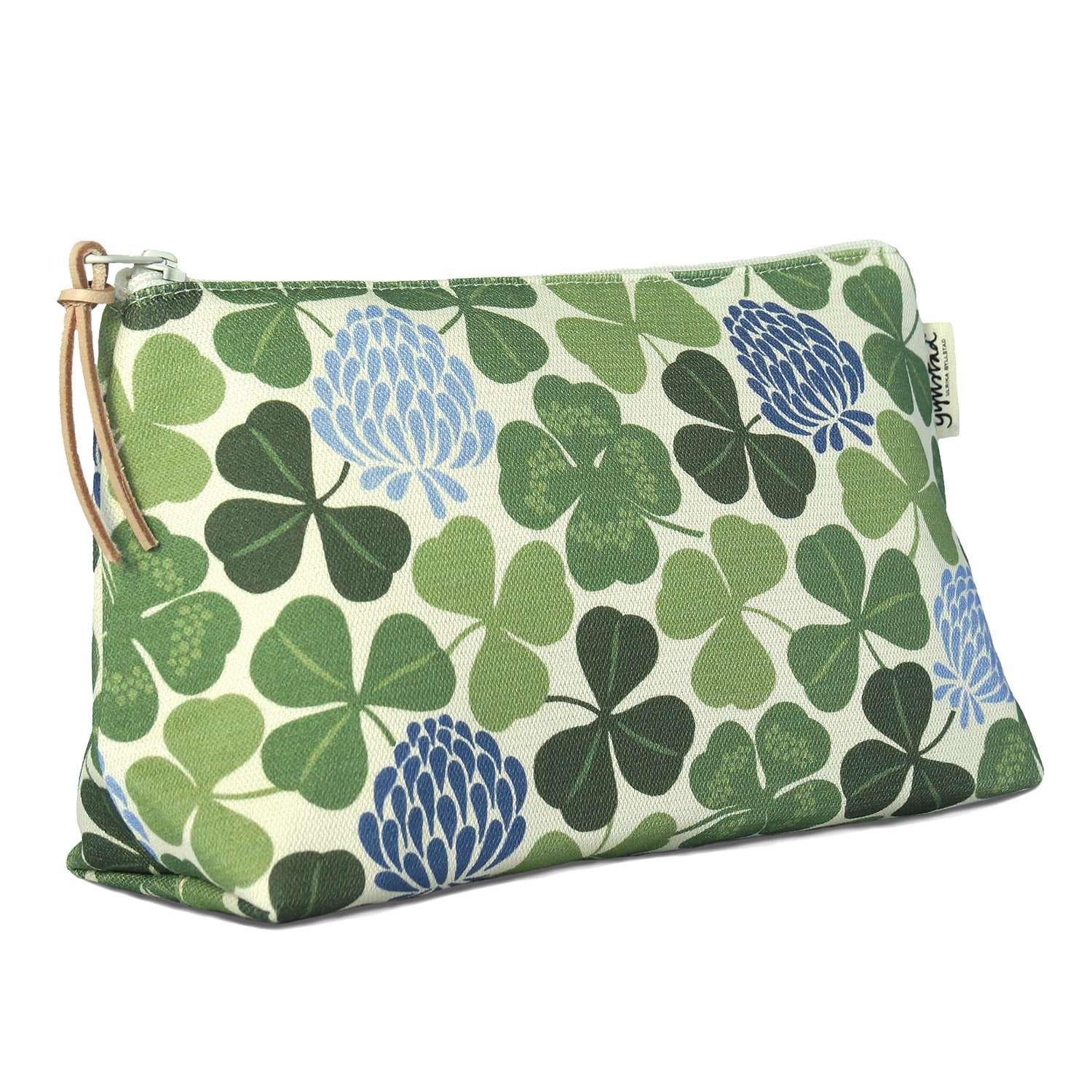 Gyllstad Green / Blue Lyckoklöver Green Blue Wash Bag L In Green/blue