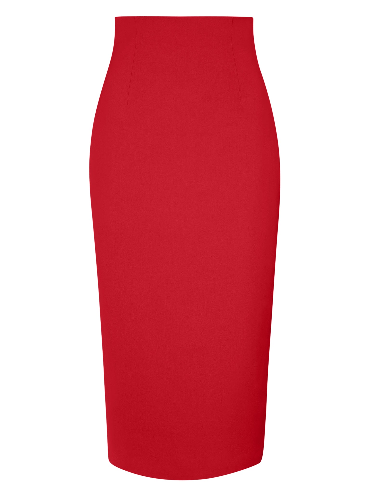 Women’s Fierce Red High-Waist Pencil Midi Skirt Extra Large Tia Dorraine